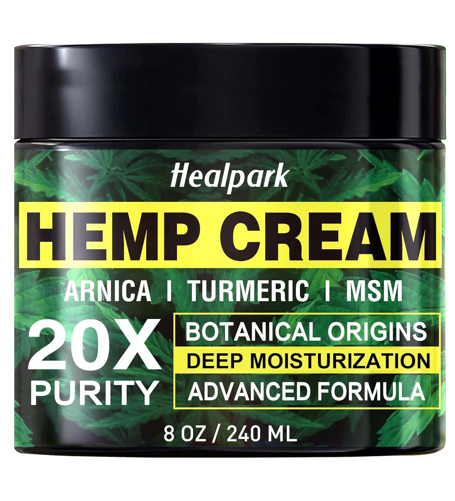 Buy Maximum Strength Natural Hemp Cream 8 fl oz - Arnica MSM Turmeric Emu Oil - Relieve Muscle & Joint Pain Worldwide - Buy Online on GoSupps.com