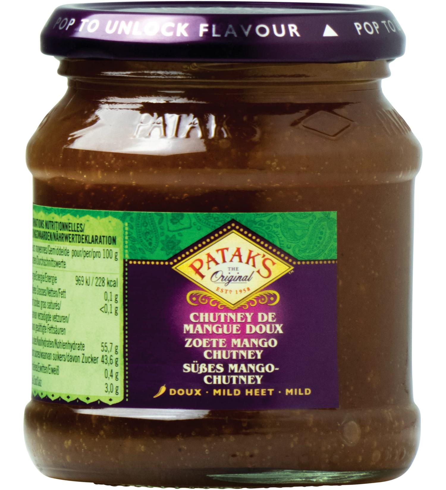 Patak's Mango Chutney sweet 340 g