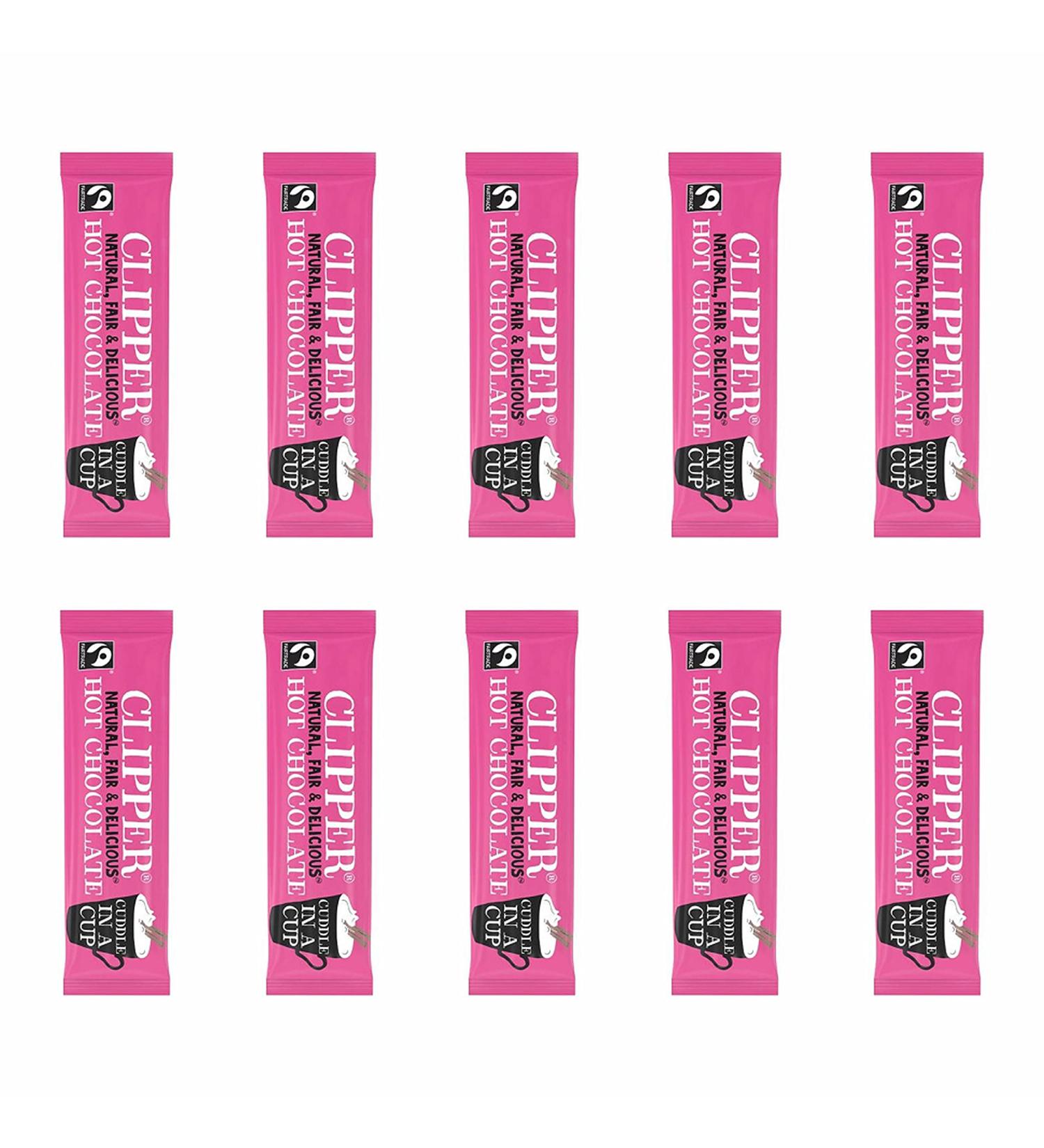 Clipper Fairtrade Hot Chocolate Sachets 28g - Pack of 10 - Buy Online on GoSupps.com