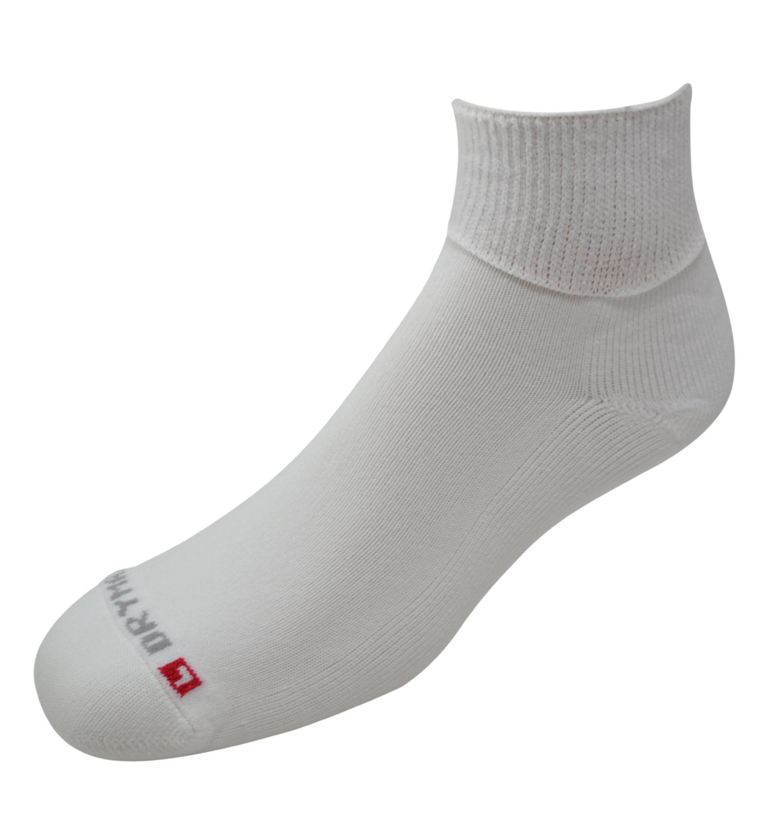 Drymax Diabetic 1/4 Crew Small White