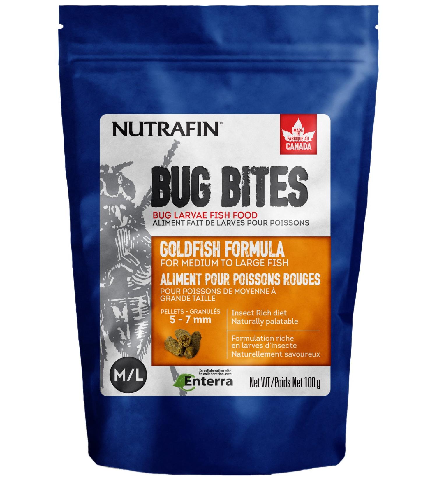 Nutrafin Bug Bites Goldfish Formula 5-7 mm pellets M/L (Pack of 1)