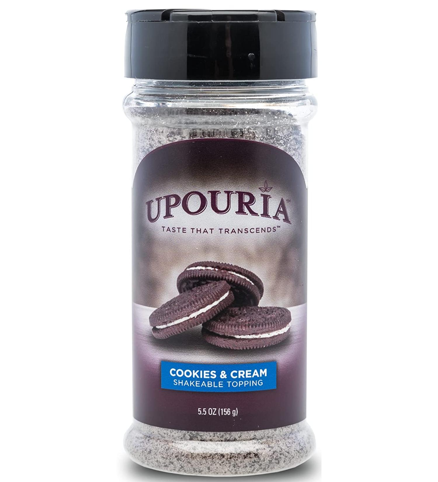 Upouria Cookies & Cream Shakeable Topping - 5.5 oz Jar - Buy Online on GoSupps.com