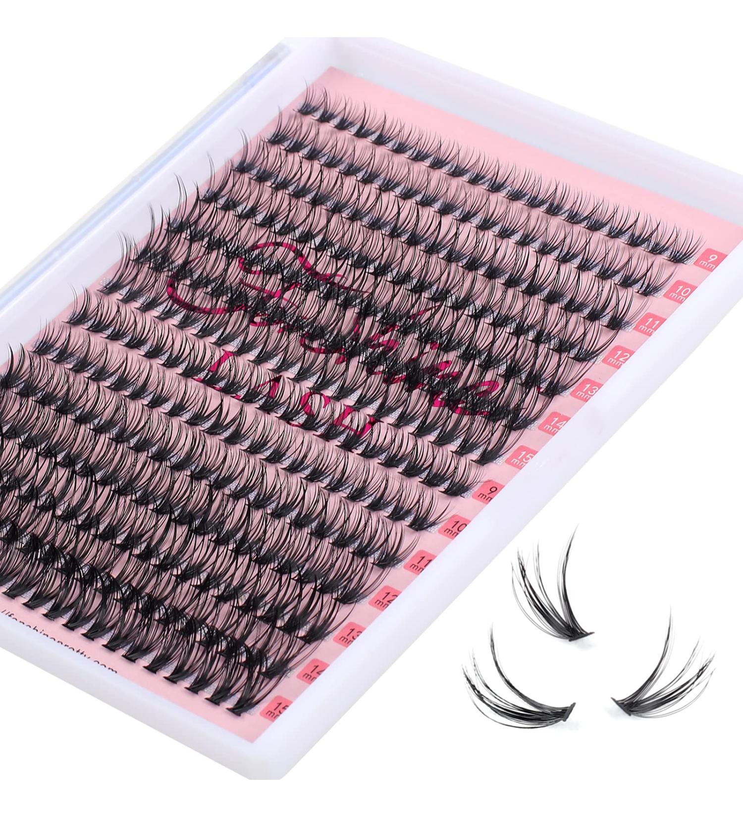 280pcs Fenshine Cluster Eyelash Extensions | Mixed 30D+40D | 0.07D Curl | 9-15mm | Soft Individual Lashes | Natural False Eyelashes - Buy Online on GoSupps.com