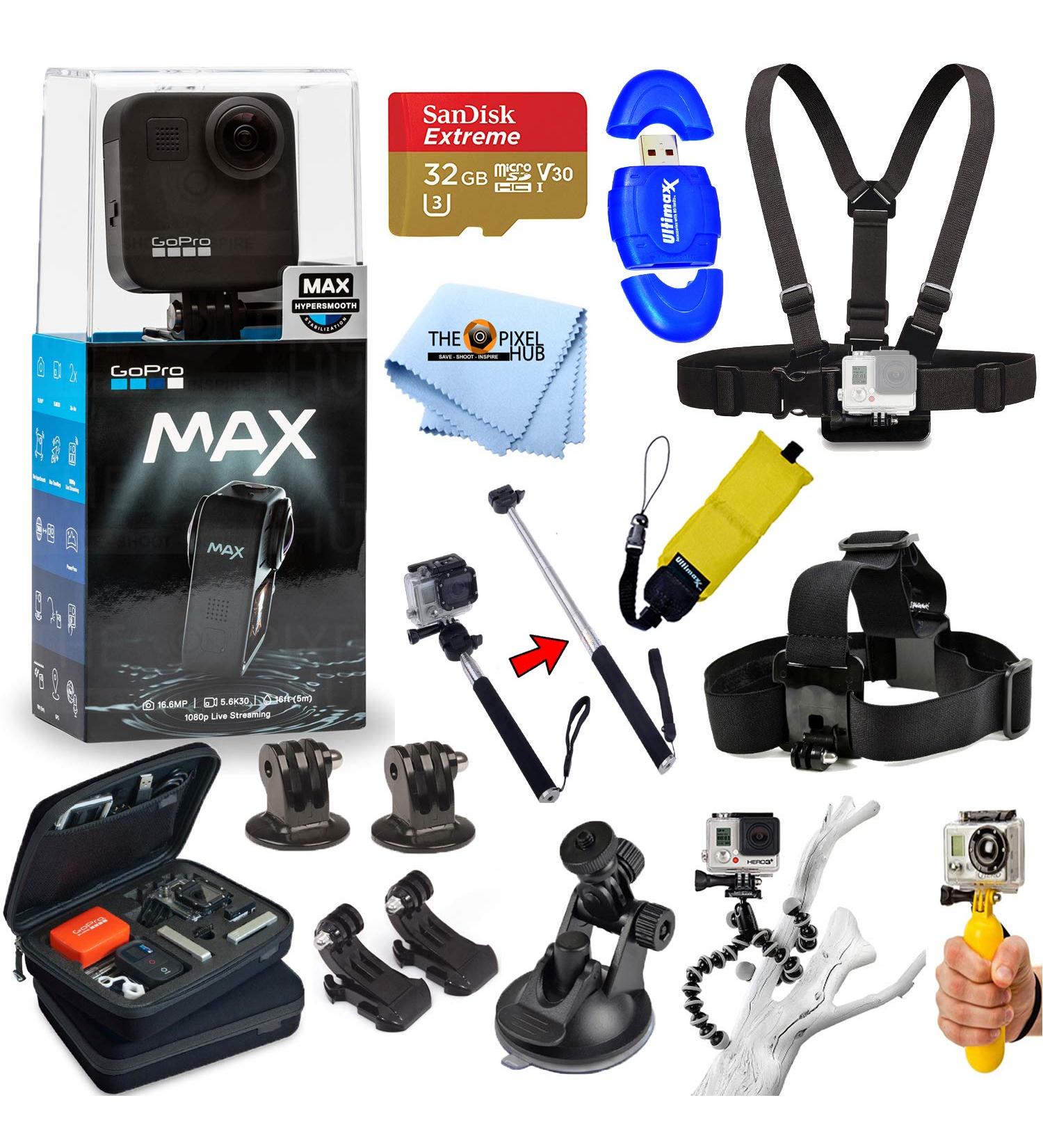 GoPro MAX 360 Action Camera All in One PRO Accessory Bundle with 32GB MicroSD and Essential Accessories - Buy Online on GoSupps.com