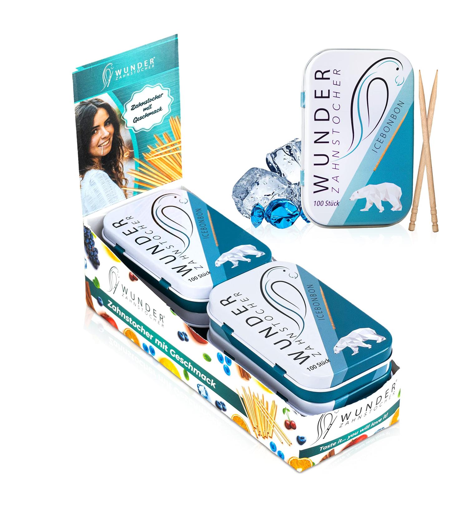 Wonder Toothpick Display (6-Pack) - Flavorful Sugar-Free Fresh Breath Solution | Plastic-Free Chewing Gum Alternative for Smoking Cessation - Buy Online on GoSupps.com