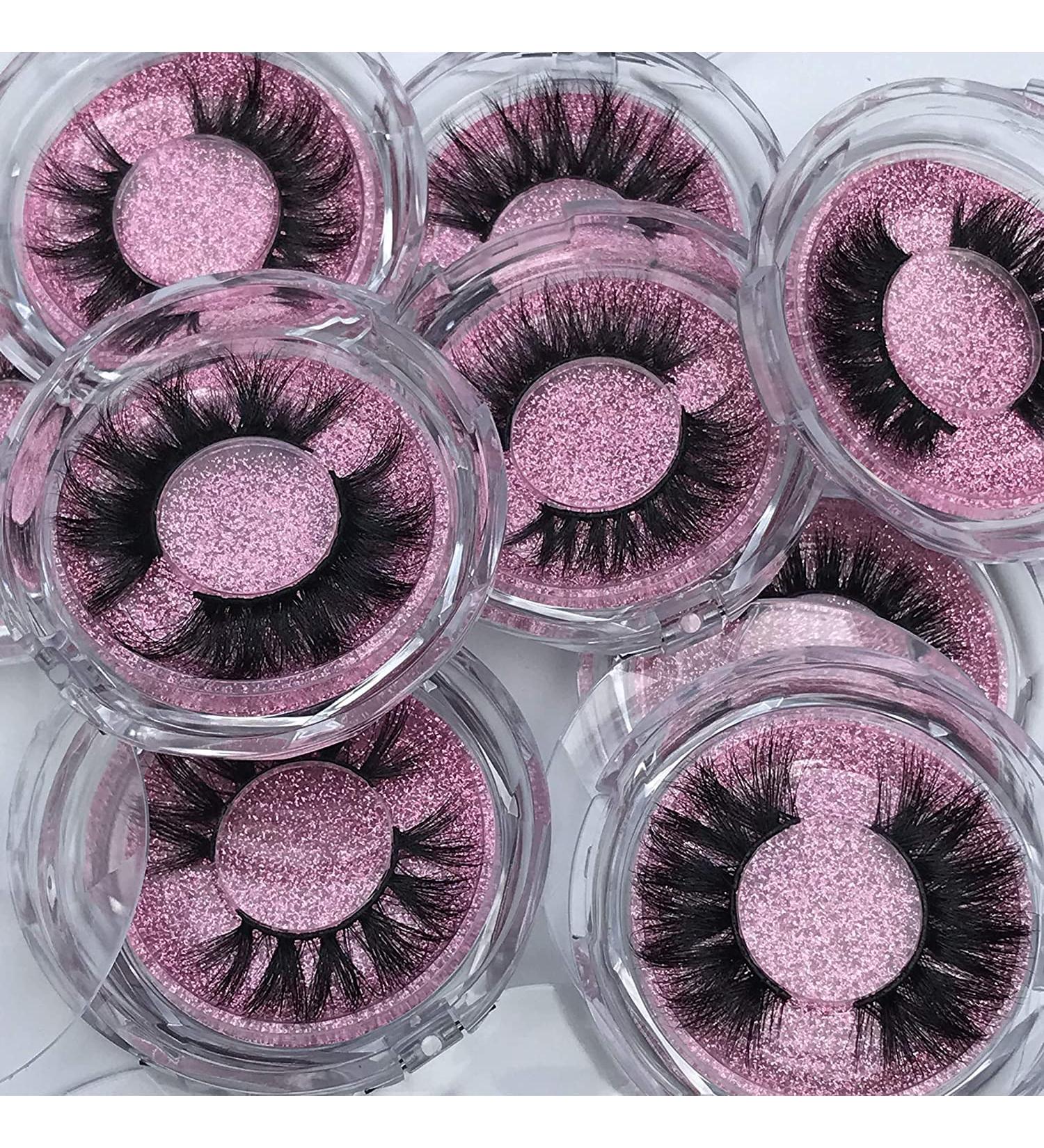 BEAUTY4YOU 3D Mink Eyelashes 10 Styles Luxurious Fluffy False Lashes 100% Siberian 3D Mink Fur Eyelashes Reusable Handmade Natural Look Lashes Fake Eyelashes