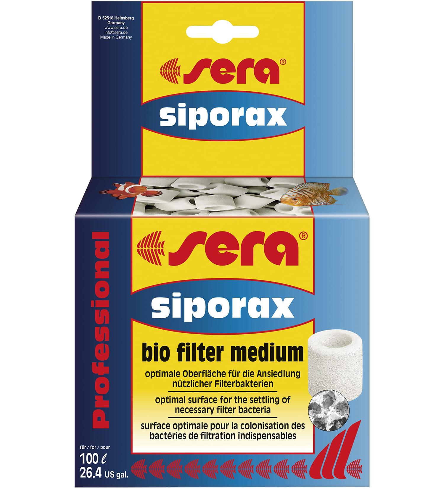 sera siporax Professional 500 ml (145 g) - Maximum optimization of biological filtration