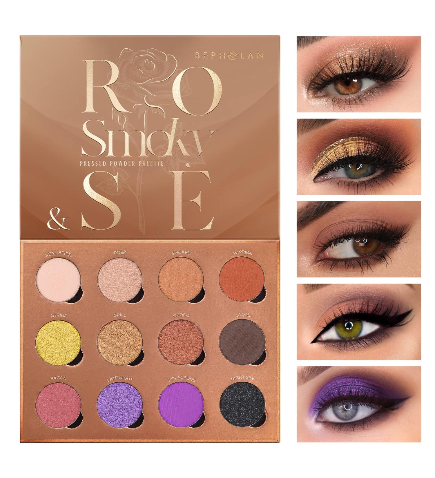 BEPHOLAN Eyeshadow Palette - 12 Colors Matte and Shimmer Nude Smokey Eye Makeup, Long Lasting & Waterproof - Buy Online on GoSupps.com