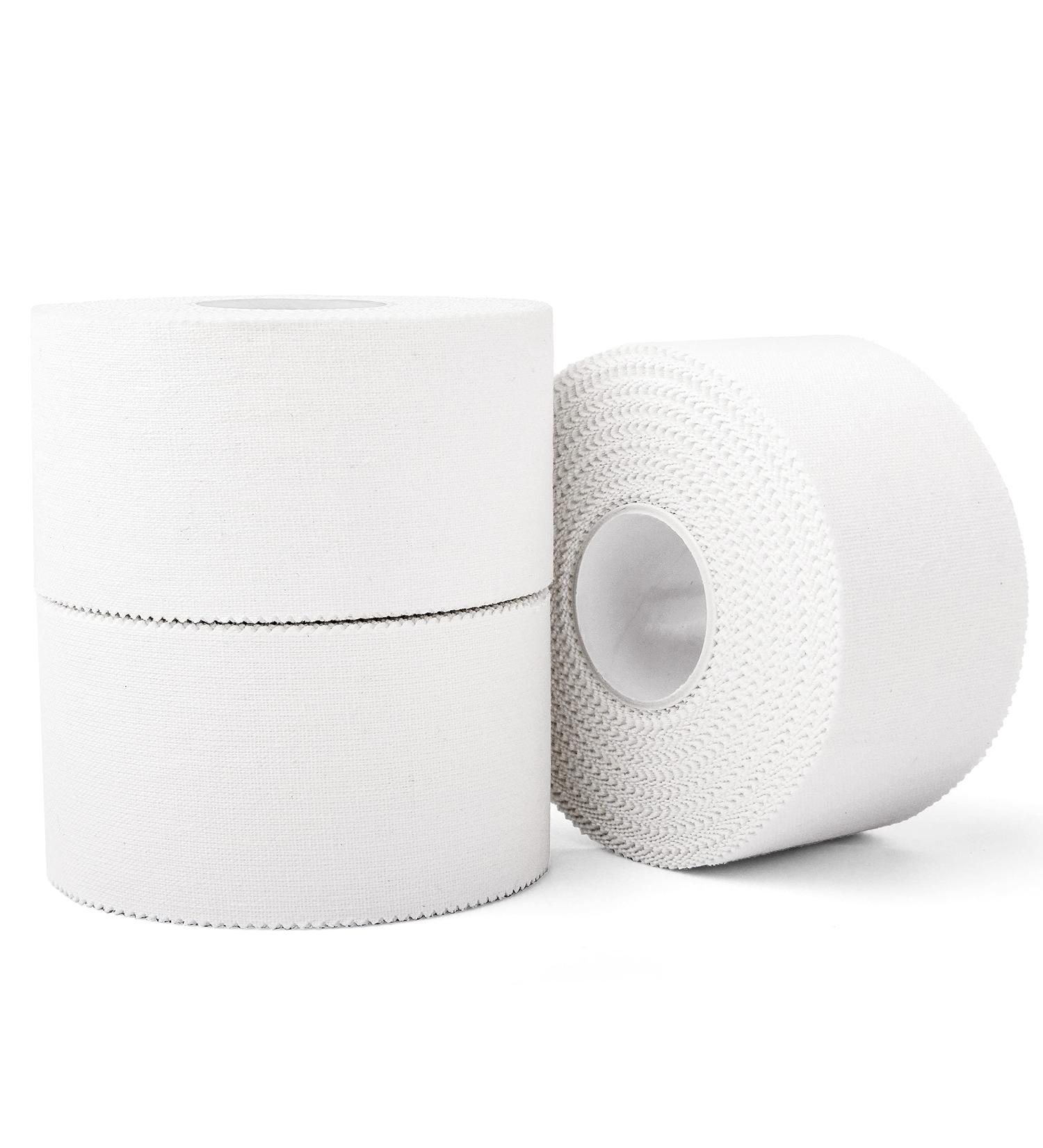 (3 Pack) White Athletic Sports Tape  Very Strong Easy Tear No Sticky Residue Tape for Athlete & Sport TrainersÂ & First Aid Injury Wrap Suitable for Bats Tennis Gymnastics & Boxing(1.5in X 35ft) - Buy Online on GoSupps.com