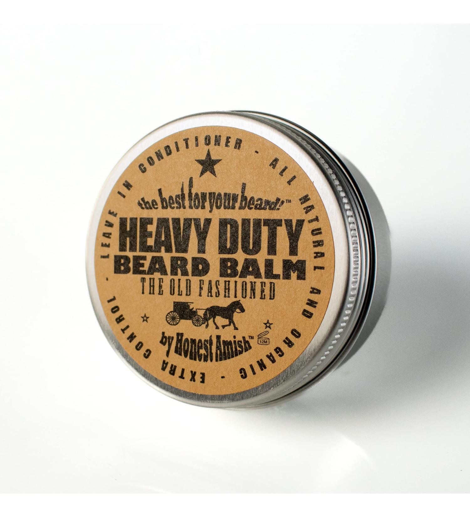 Honest Amish Heavy Duty Beard Balm 2oz - Natural Beard Conditioner - Buy Online on GoSupps.com