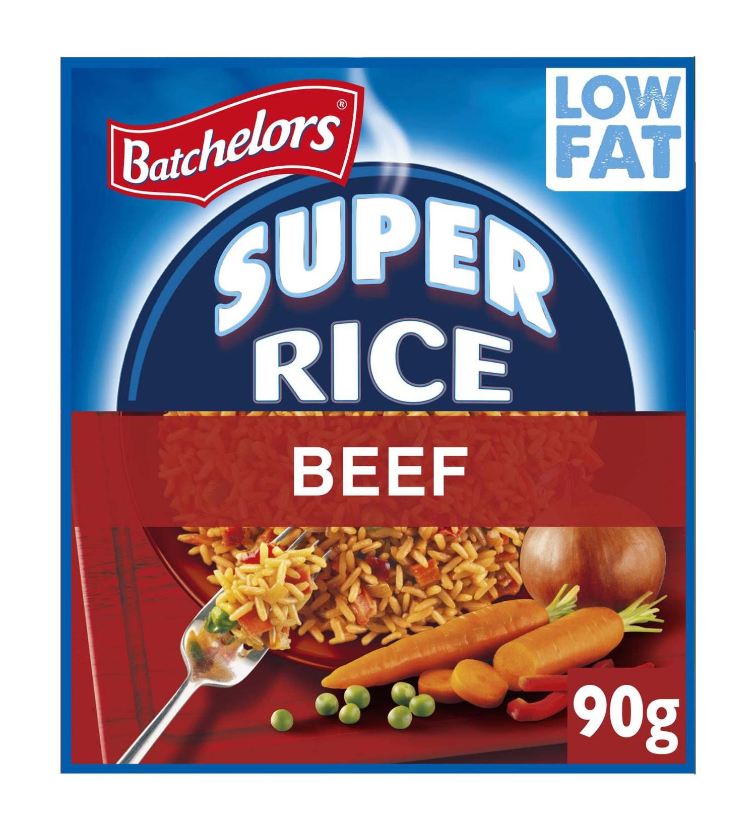 Batchelors Super Rice Beef Flavour Packet Ready Meal 90 g (Pack of 11) - Buy Online on GoSupps.com
