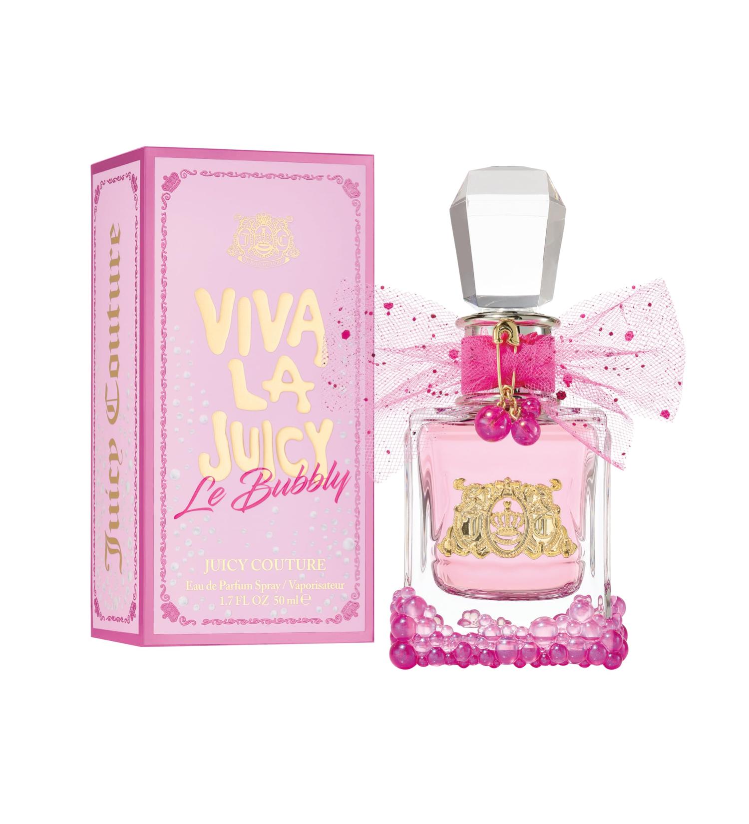Juicy Couture Viva La Juicy Le Bubbly Eau De Parfum Luxury Women's Perfume with Notes of Champagne Inspired Pink Berries Gardenia Jasmine & Amber - Fruity & Sweet EDP Spray 1.7 Fl Oz (Pack of 1) - Buy Online on GoSupps.com