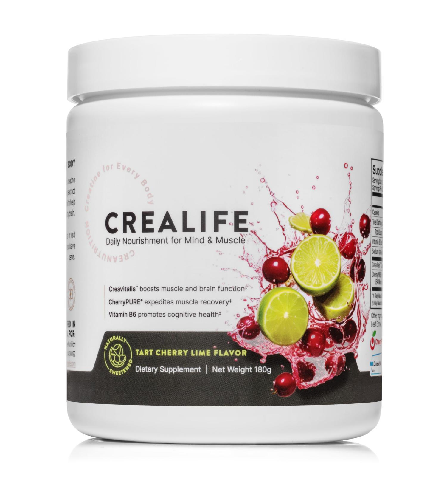 Buy German Micronized Creatine with USA Tart Cherry & Vitamin B6 - Caffeine-Free Pre/Post Workout Supplement for Men & Women | Tart Cherry Lime Flavor - Buy Online on GoSupps.com