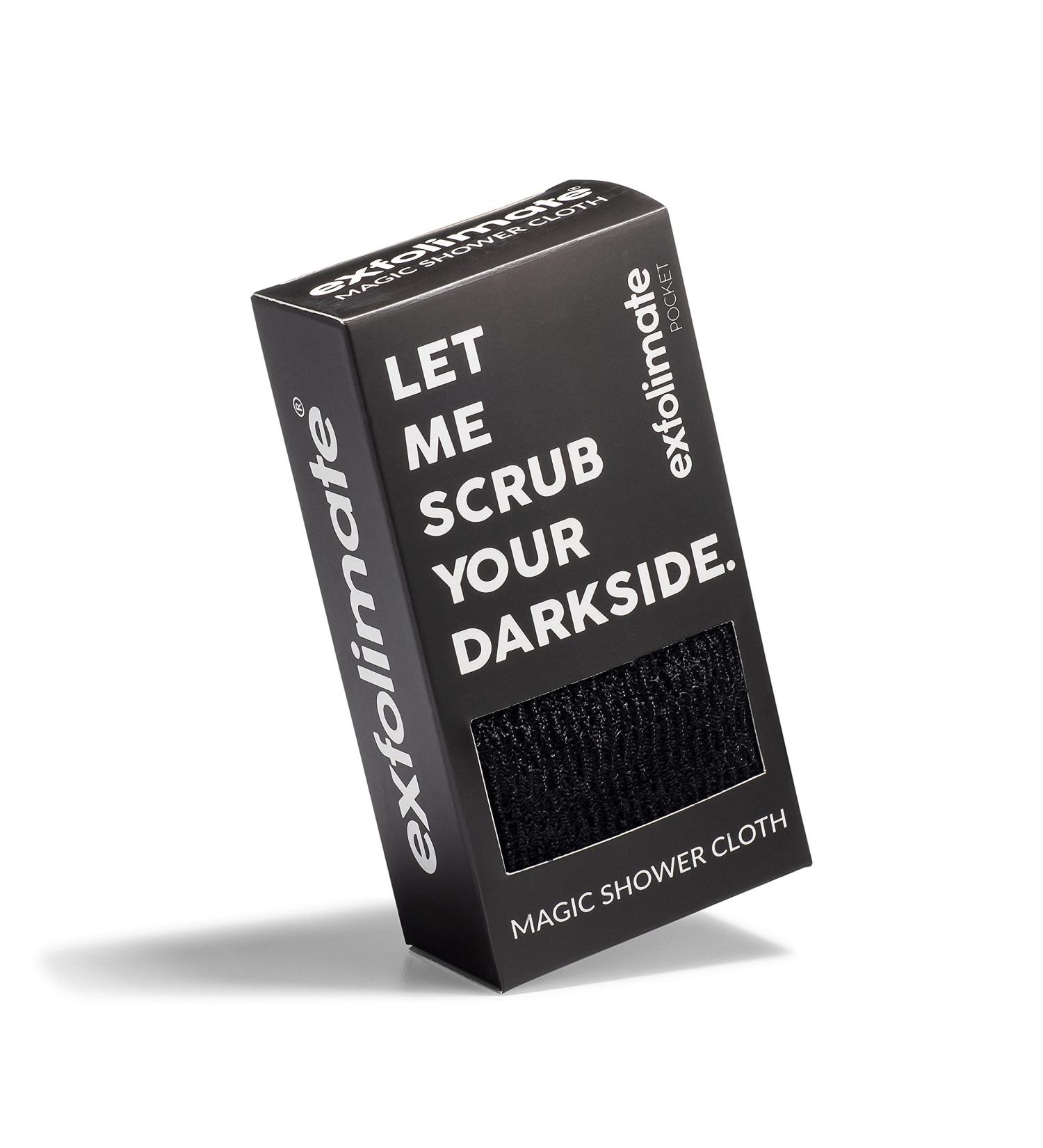 ExfoliMATE Magic Exfoliating Shower Cloth - Remove Dead Skin for Youthful Complexion (Black - Pocket 2.0) | International Shipping - Buy Online on GoSupps.com