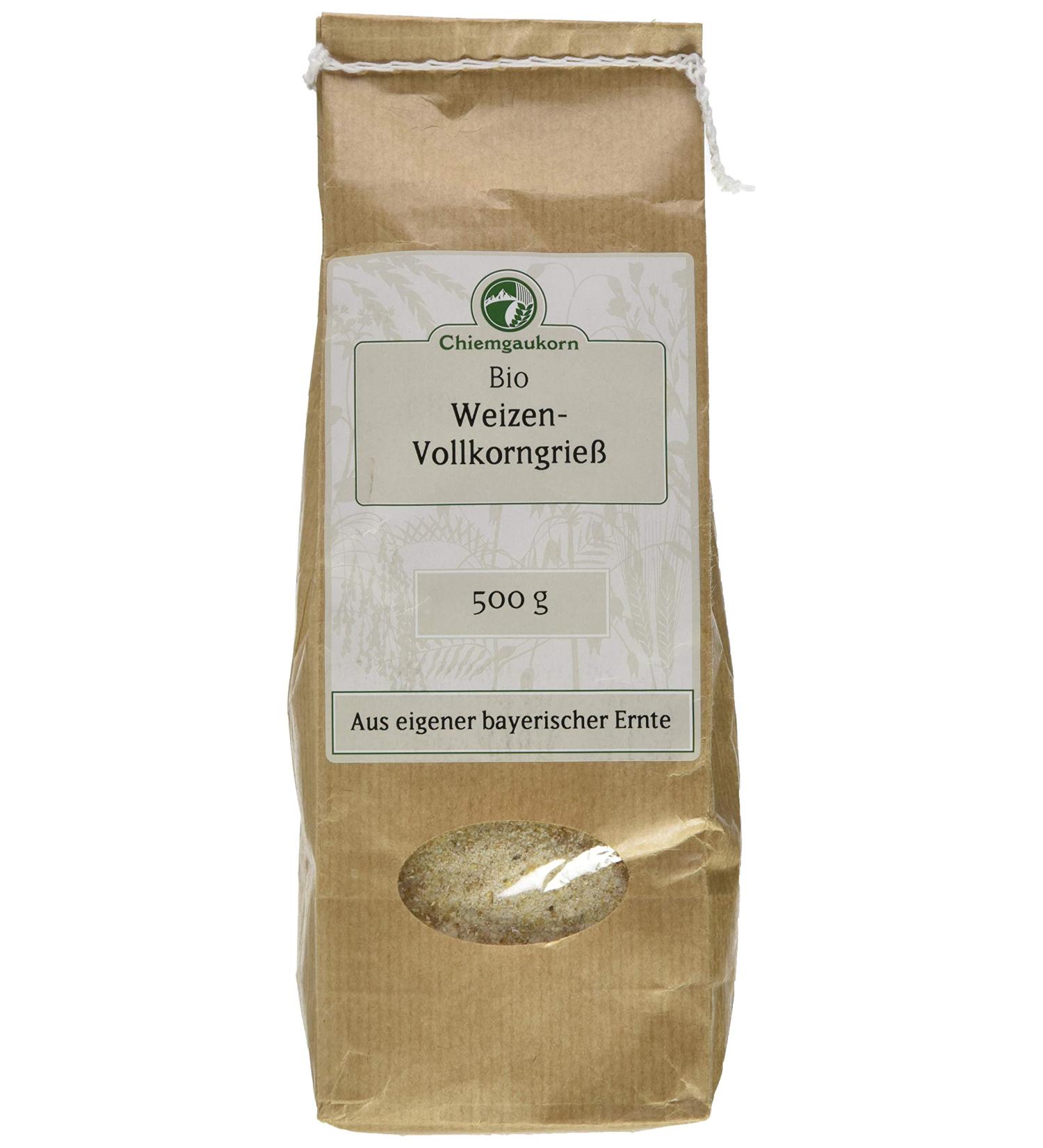 Buy Chiemgaukorn Organic Wheat Semolina Whole Grain 500g - Premium Quality & Free International Shipping - Buy Online on GoSupps.com