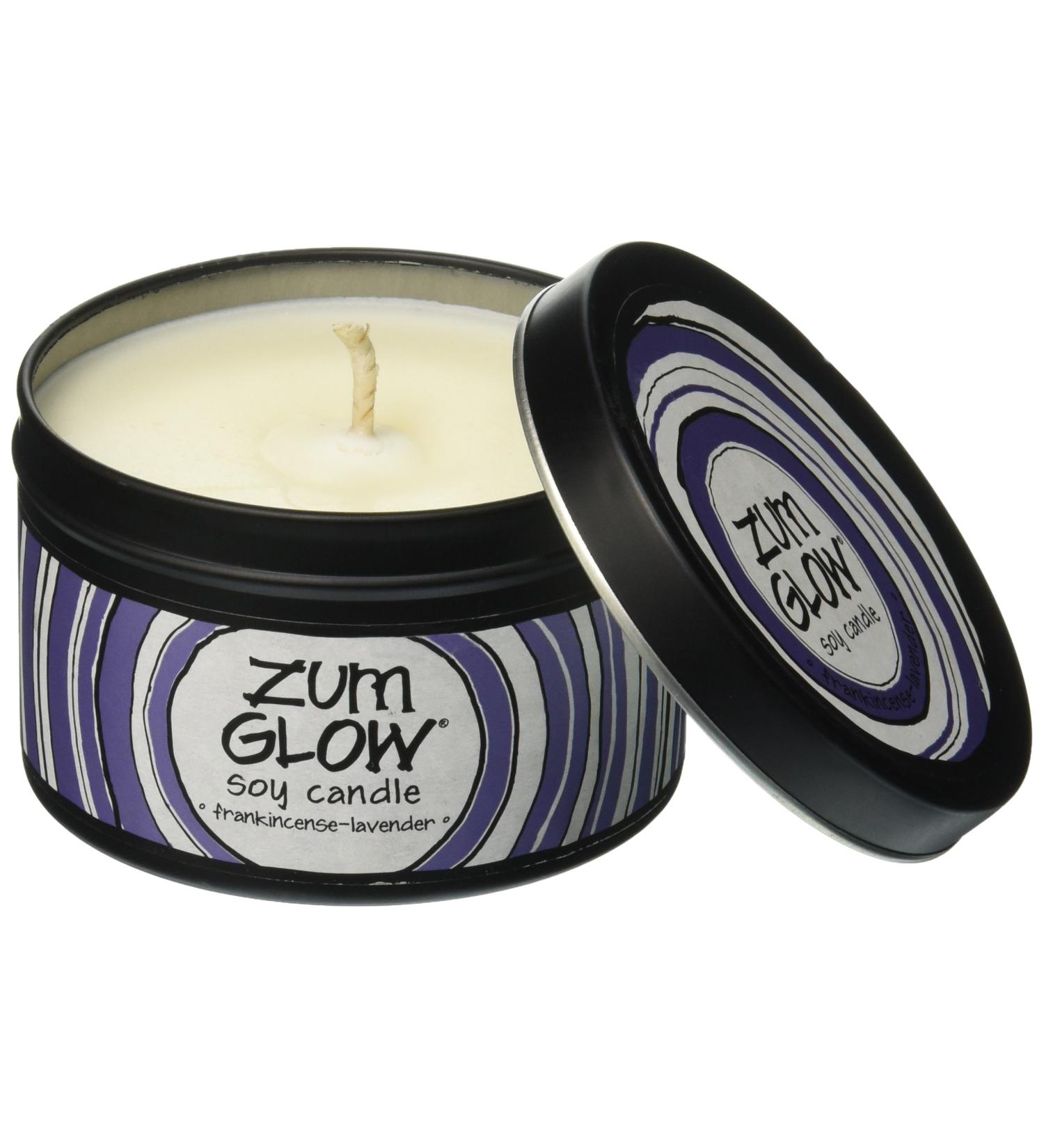 ZUM Glow Soy Candle Frankincense & Lavender 7 oz (198 g)