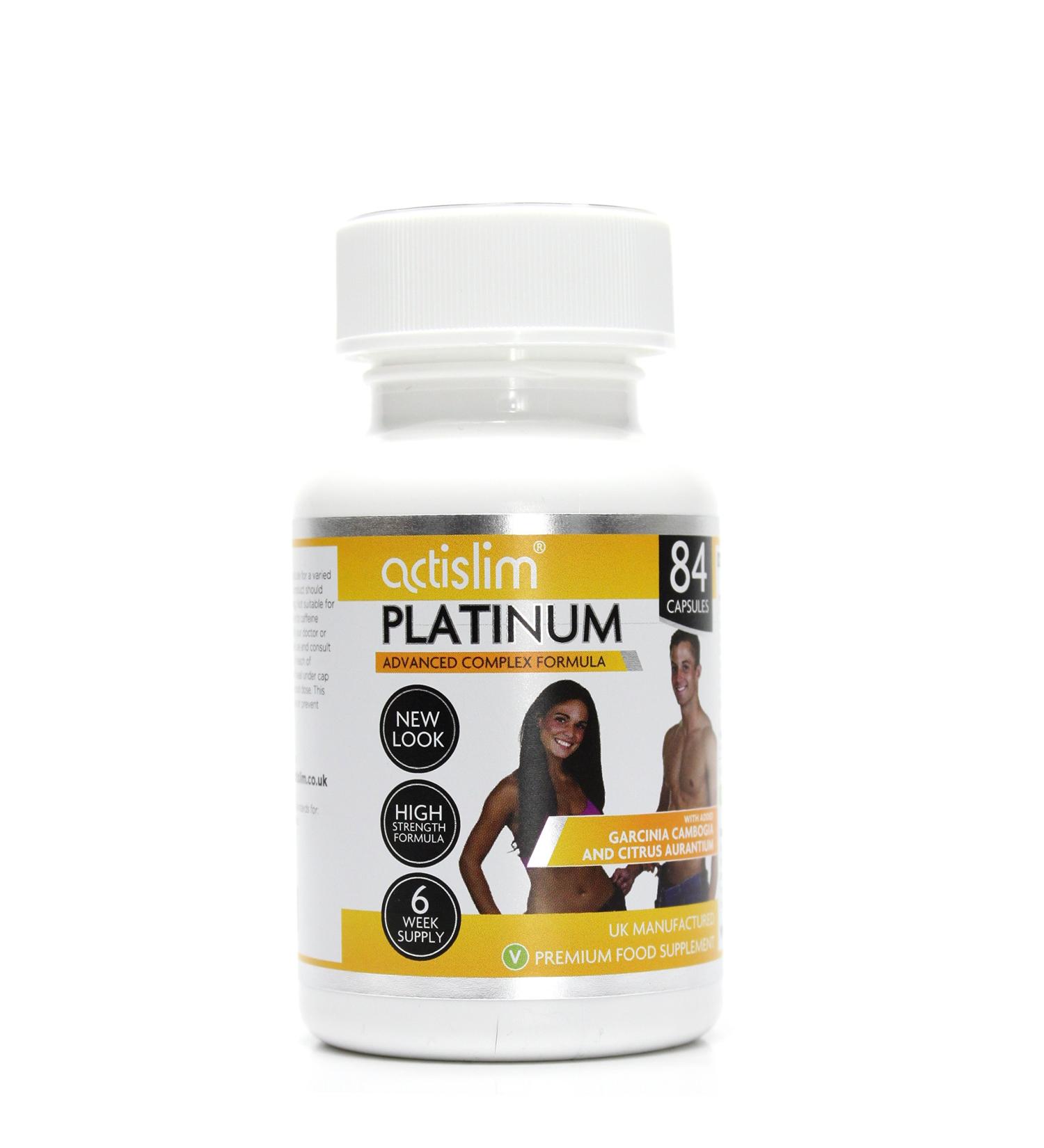 Actislim Platinum: UK's #1 Weight Loss Slimming Pill with Garcinia Cambogia, Citrus Aurantium & Caffeine | 6-Week Course for Fast Results - Buy Online on GoSupps.com