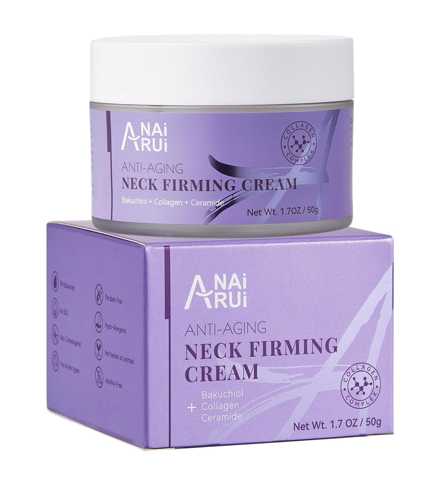 ANAI RUI ANAiRUi Cream for neck and d collet with Bakuchiol collagen and ceramide to reduce wrinkles necklines and sagging skin antiaging moisturizer 50 g NeckCream - Buy Online on GoSupps.com