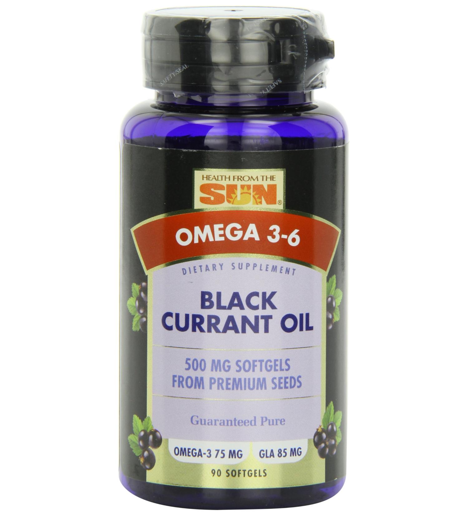 Natures Life Black Currant Oil Minis 500mg | Omega 3-6 for Skin, Hair, Heart & Joints | 90ct - Buy Online on GoSupps.com