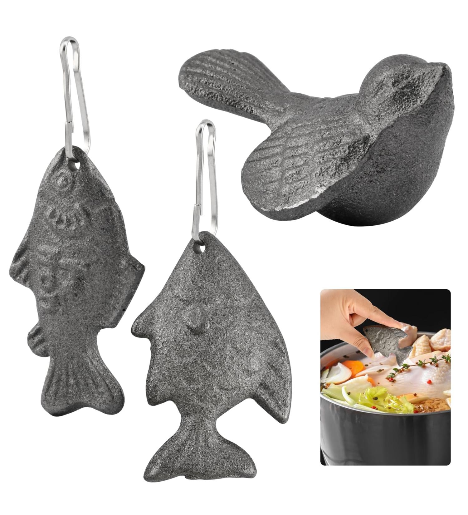 3pcs Iron Fish with Hooks Natural Iron Deficiency Supplement for Cooking Lucky Irons Fish for Irons Deficiency IRO n Fishs for Cooking - Buy Online on GoSupps.com