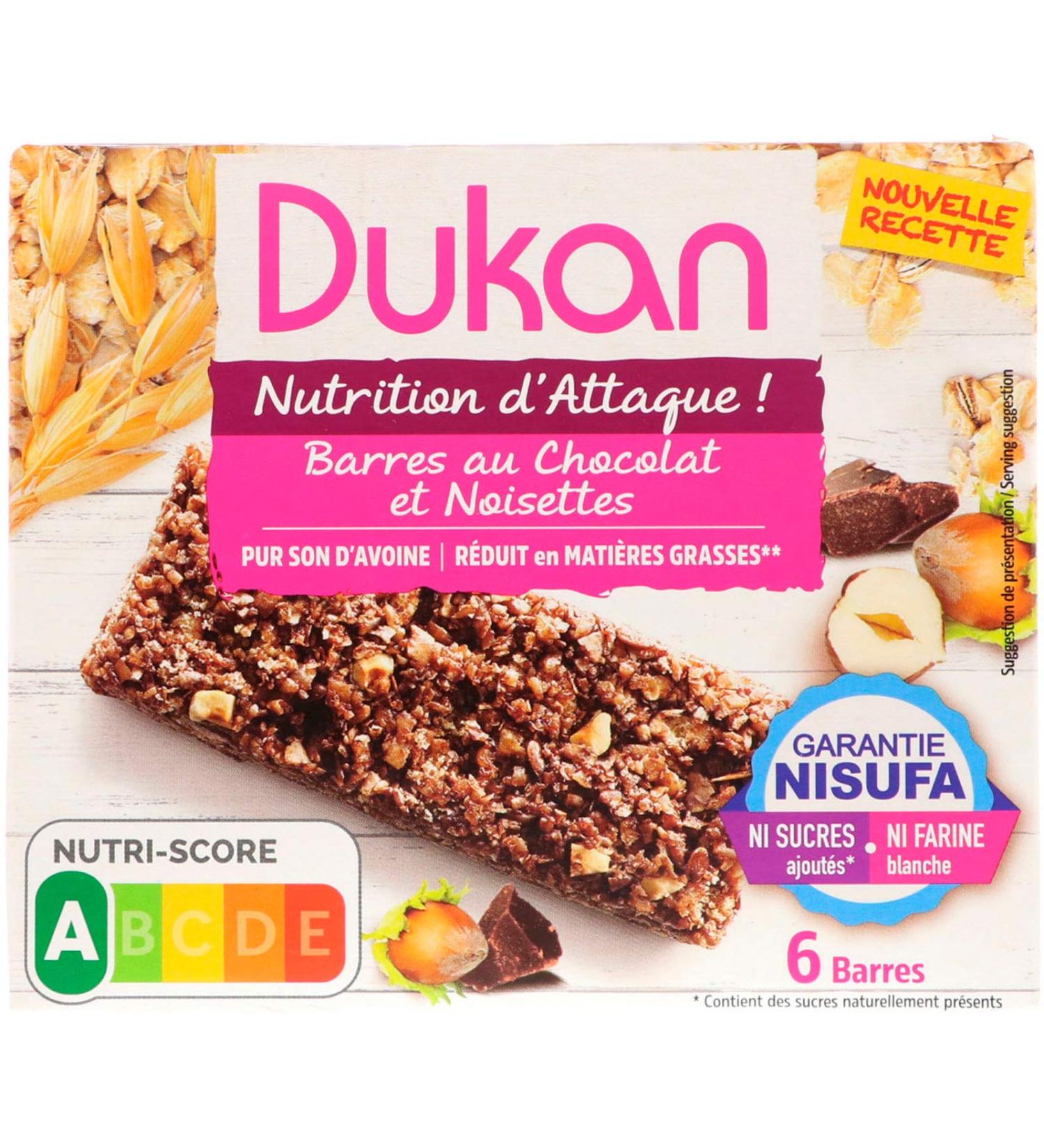 Dukan Chocolate and Hazelnut Bars 6 Bars