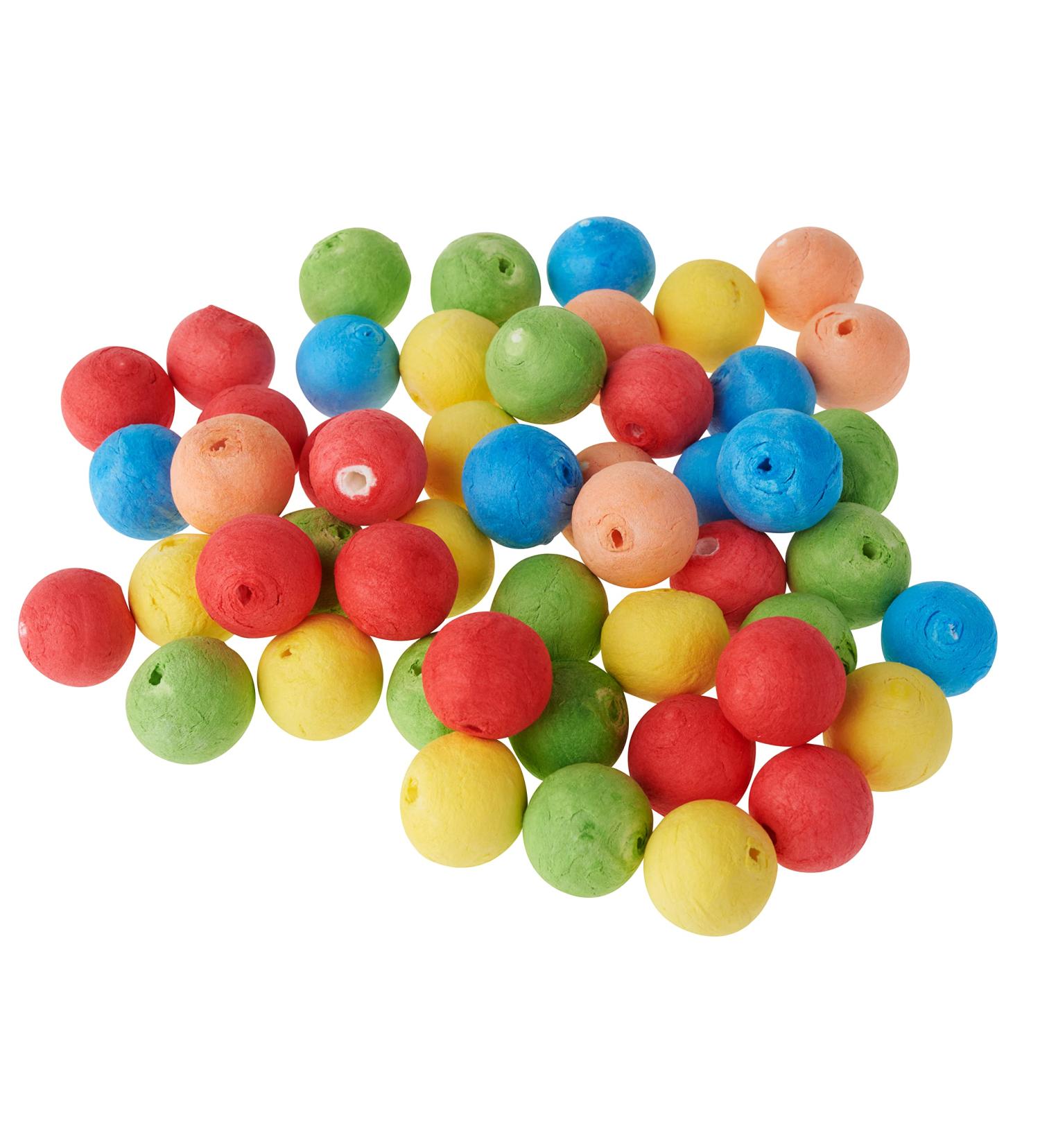 50 cotton ball mix colored 20mm