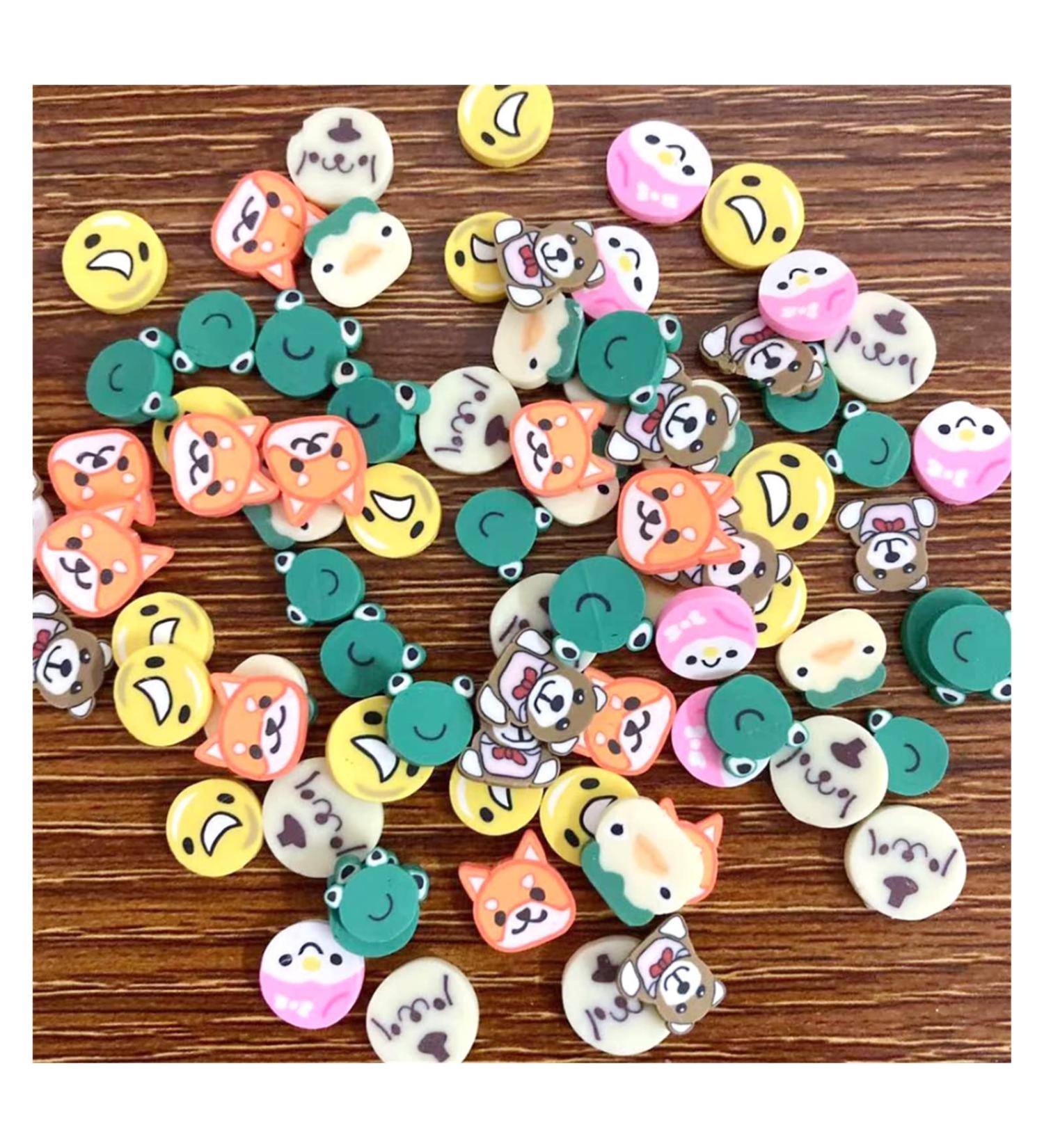 RT 100g Mixed Cute Animal Slices Polymer Clay Sprinkles DIY Slime Filling Material Accessories Nail Art Decoration Y425 (Color : Animal) - Buy Online on GoSupps.com