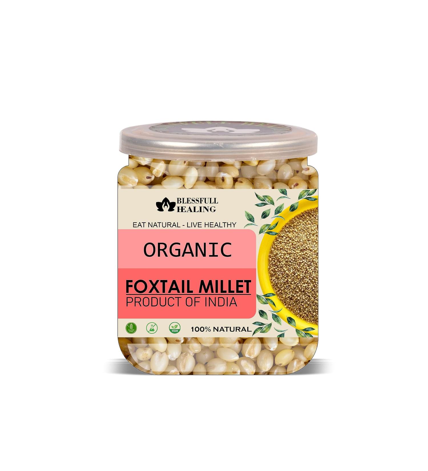 Blessfull Healing Organice Foxtail Millet 2 lb (907 Gram) - Buy Online on GoSupps.com