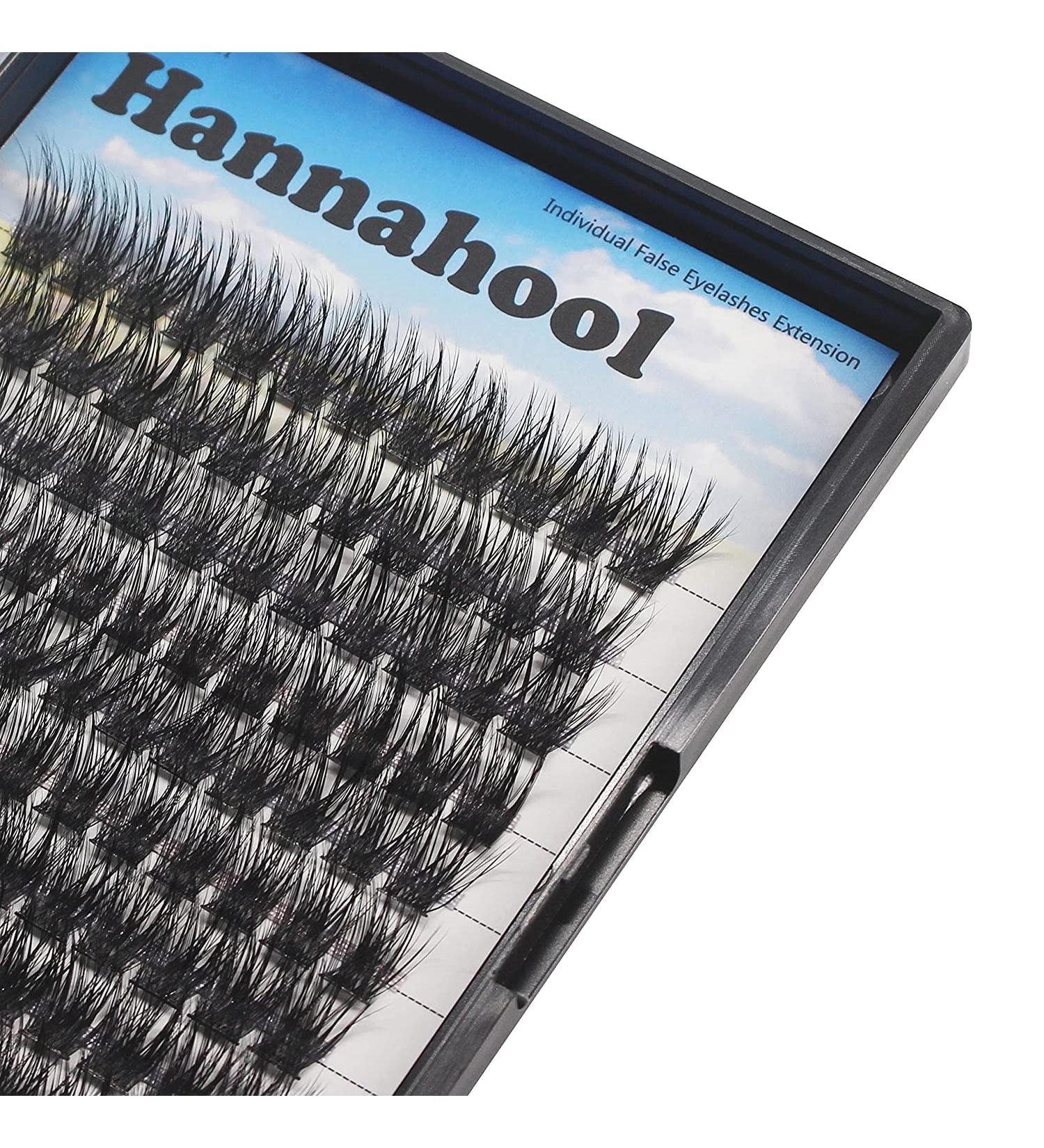 Large Tray 10-20mm DIY Eyelashes Extensions - 120 Cluster Wide Stem Soft Individual False Eyelashes - Dramatic Look - 14mm - Buy Online on GoSupps.com