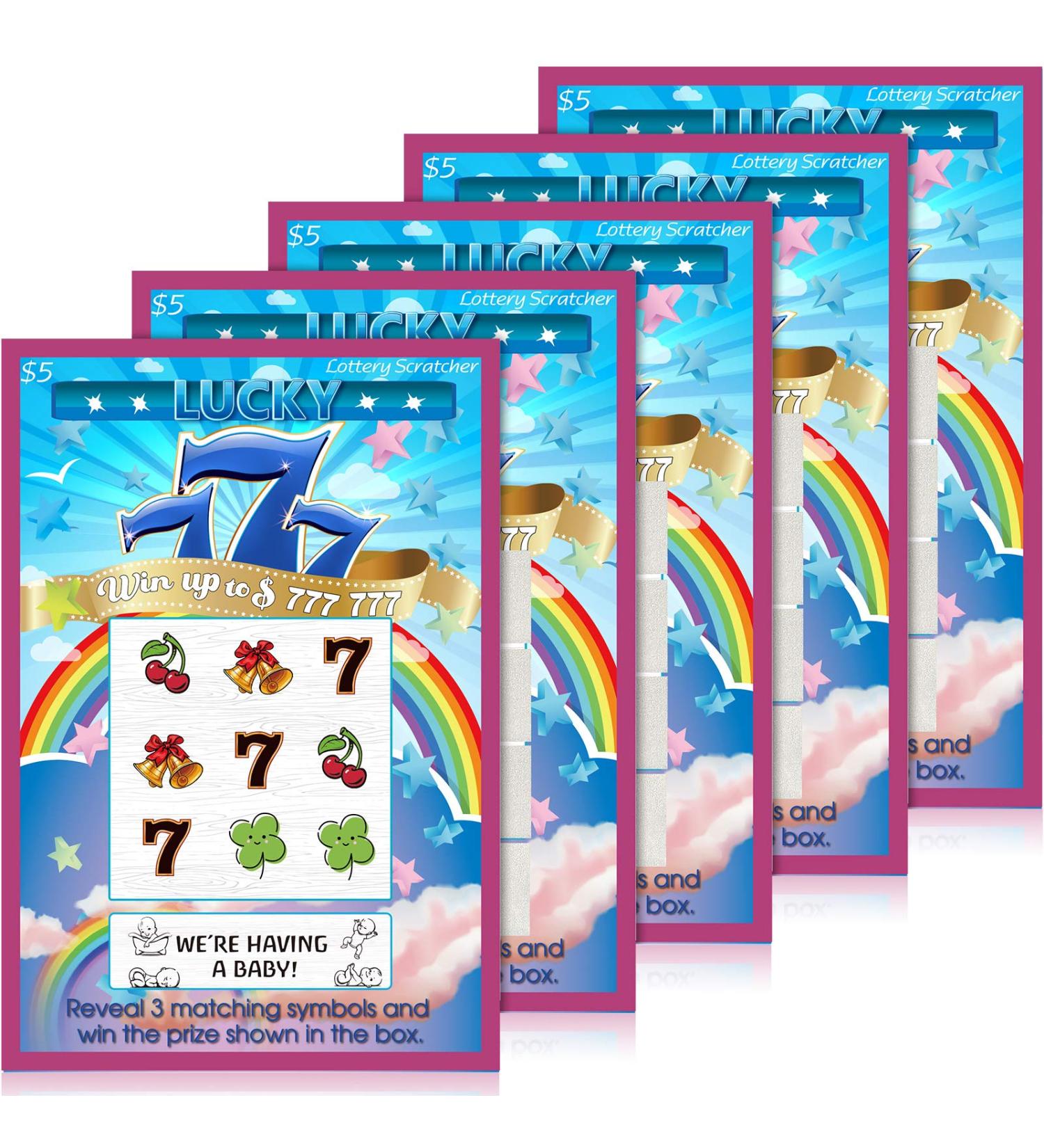 20 Pregnancy Announcement Scratch-Off Cards | Creative Baby Reveal Lottery Tickets | Unique Surprise for Family & Friends - Buy Online on GoSupps.com