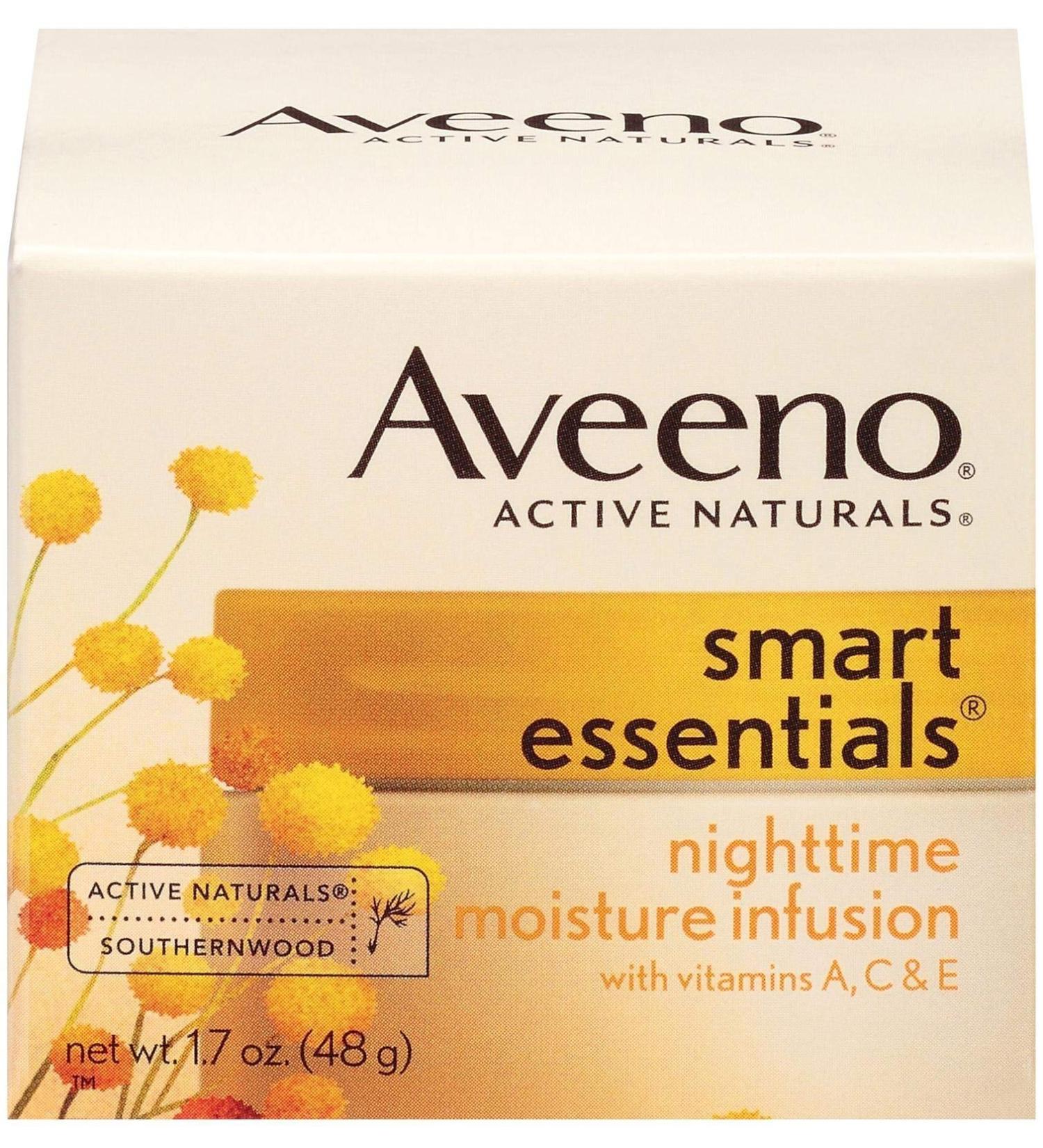 Aveeno Smart Essentials Nighttime Moisture Infusion Facial Moisturizer 1.7oz - Hydrating Skin Care for All Skin Types | International Shipping Available - Buy Online on GoSupps.com