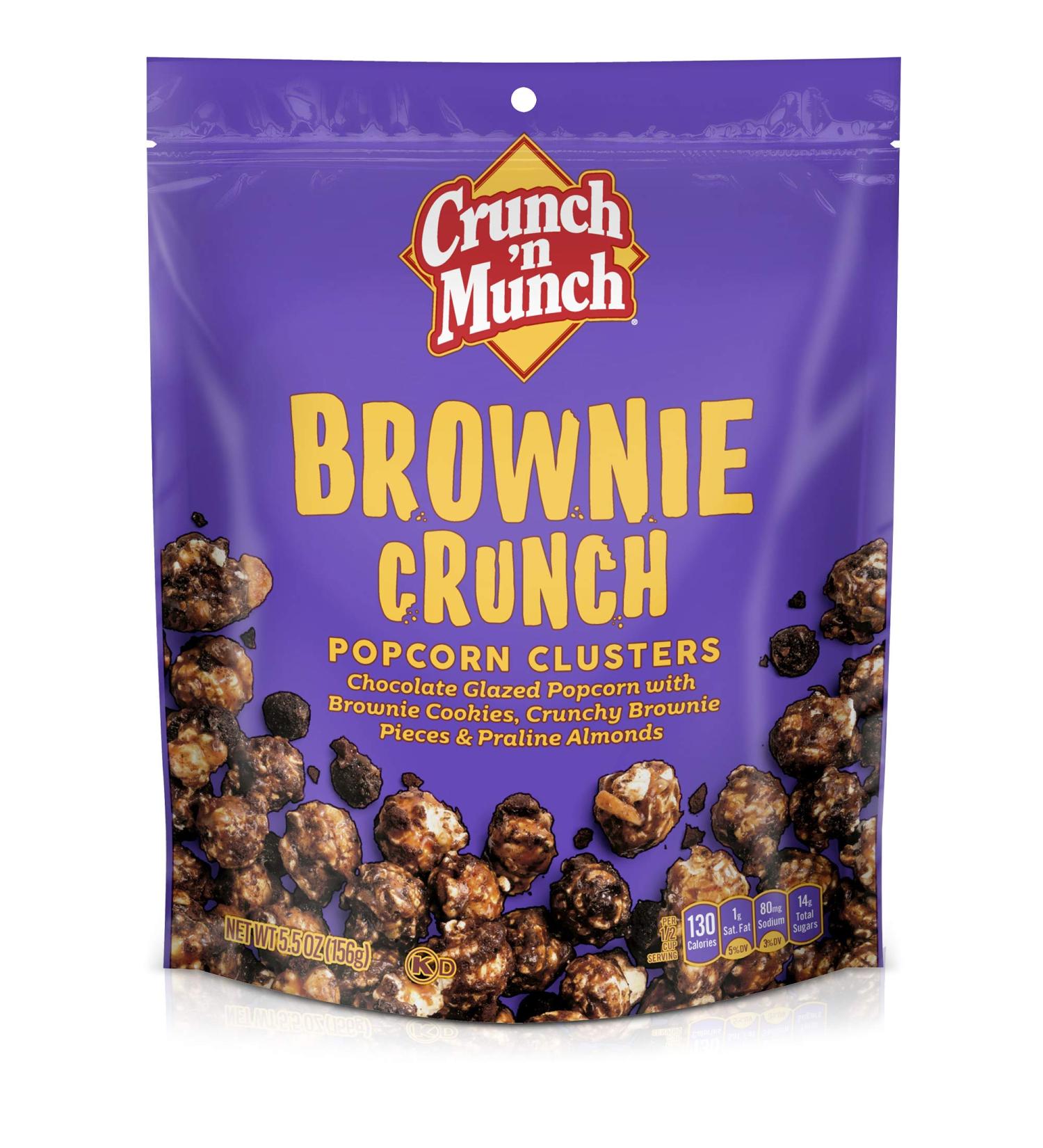 CRUNCH 'N MUNCH Brownie Crunch Flavored Popcorn 5.5 oz - Irresistible Brownie Brittle Crunch - Buy Online on GoSupps.com