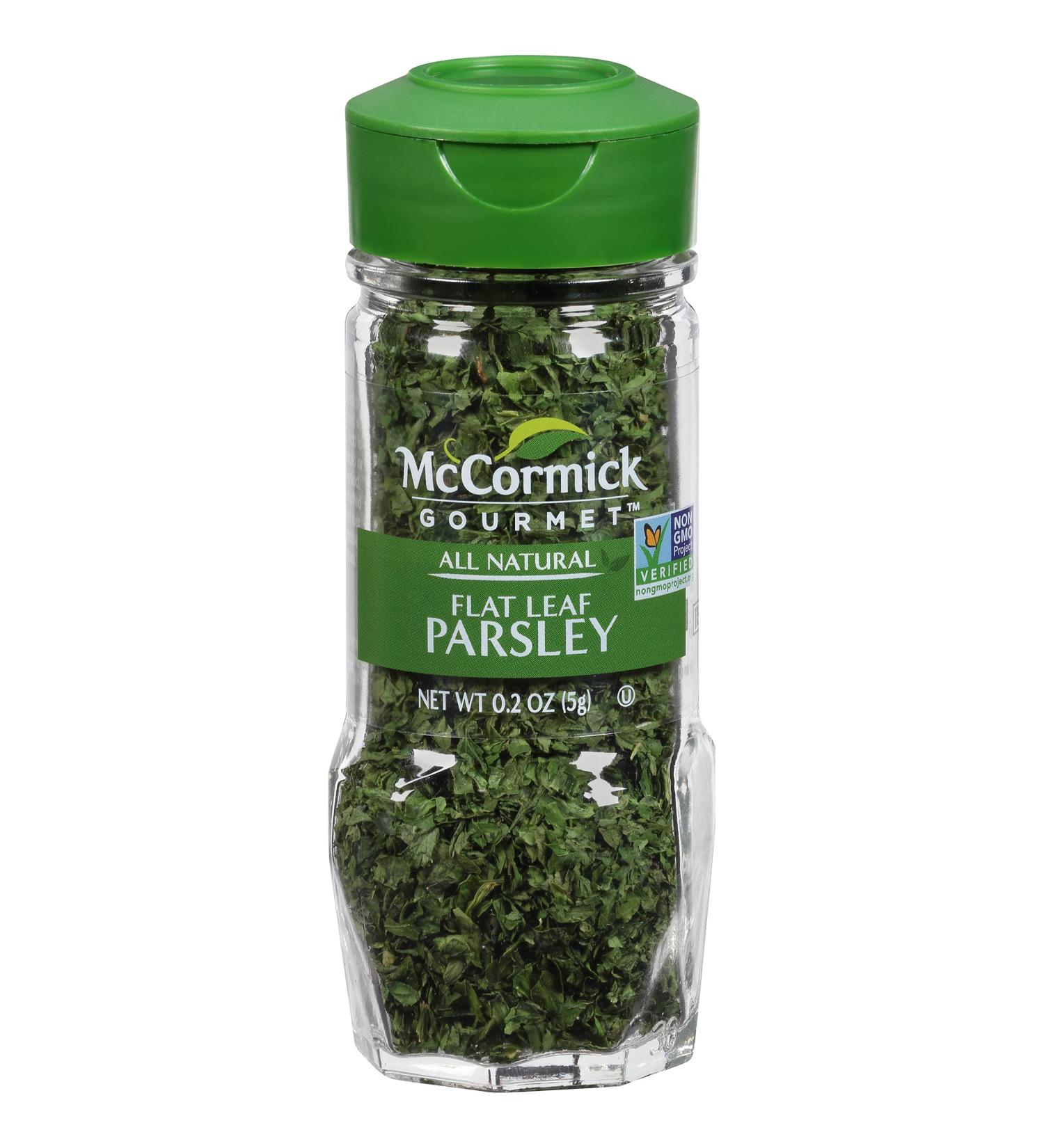 McCormick Gourmet Flat Leaf Parsley 0.2 oz - Premium Quality Seasoning - Buy Online on GoSupps.com