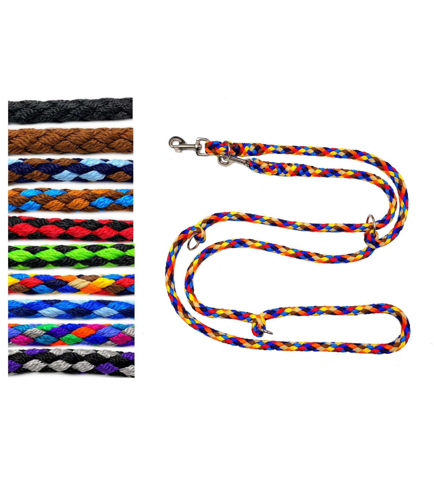 Premium Double Linen Dog Exercise Line for Large Dogs up to 80kg | Adjustable 2.40m - 5m | 17 Fabric Options | Durable & Stable - Buy Online on GoSupps.com