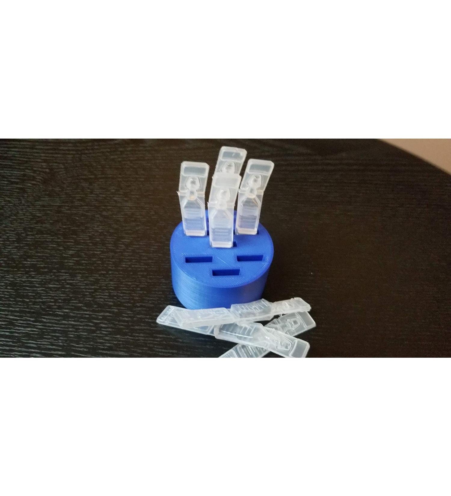 Round Eye Drop Vial Holder - Holds 7 Vials - Keep Daily Usage Organized & Vials Upright - Made in USA - Znet3D (Blue) - Buy Online on GoSupps.com