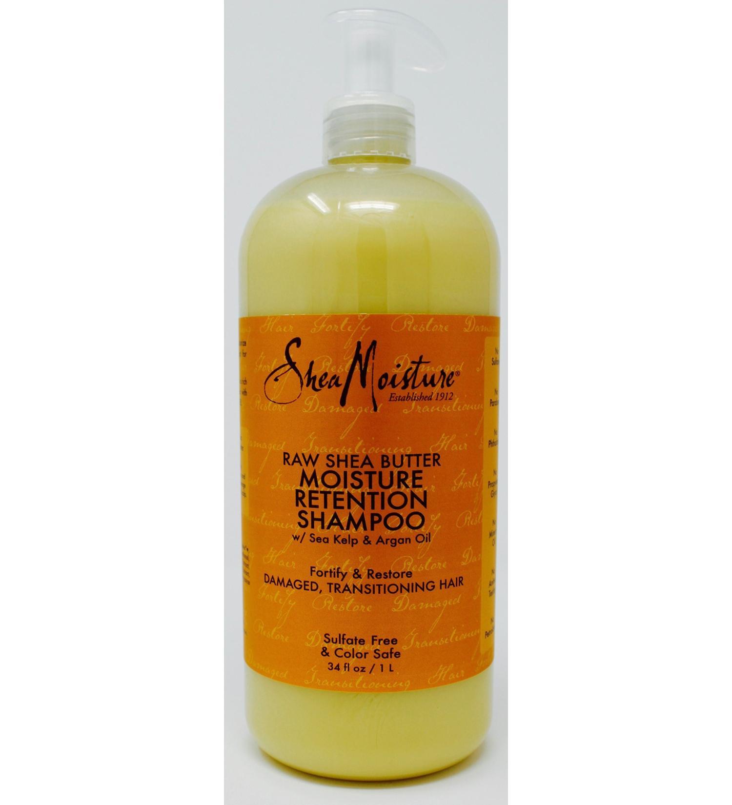 SHEA MOISTURE Raw Shea Butter Shampoo with Sea Kelp & Argan Oil 34 FL OZ