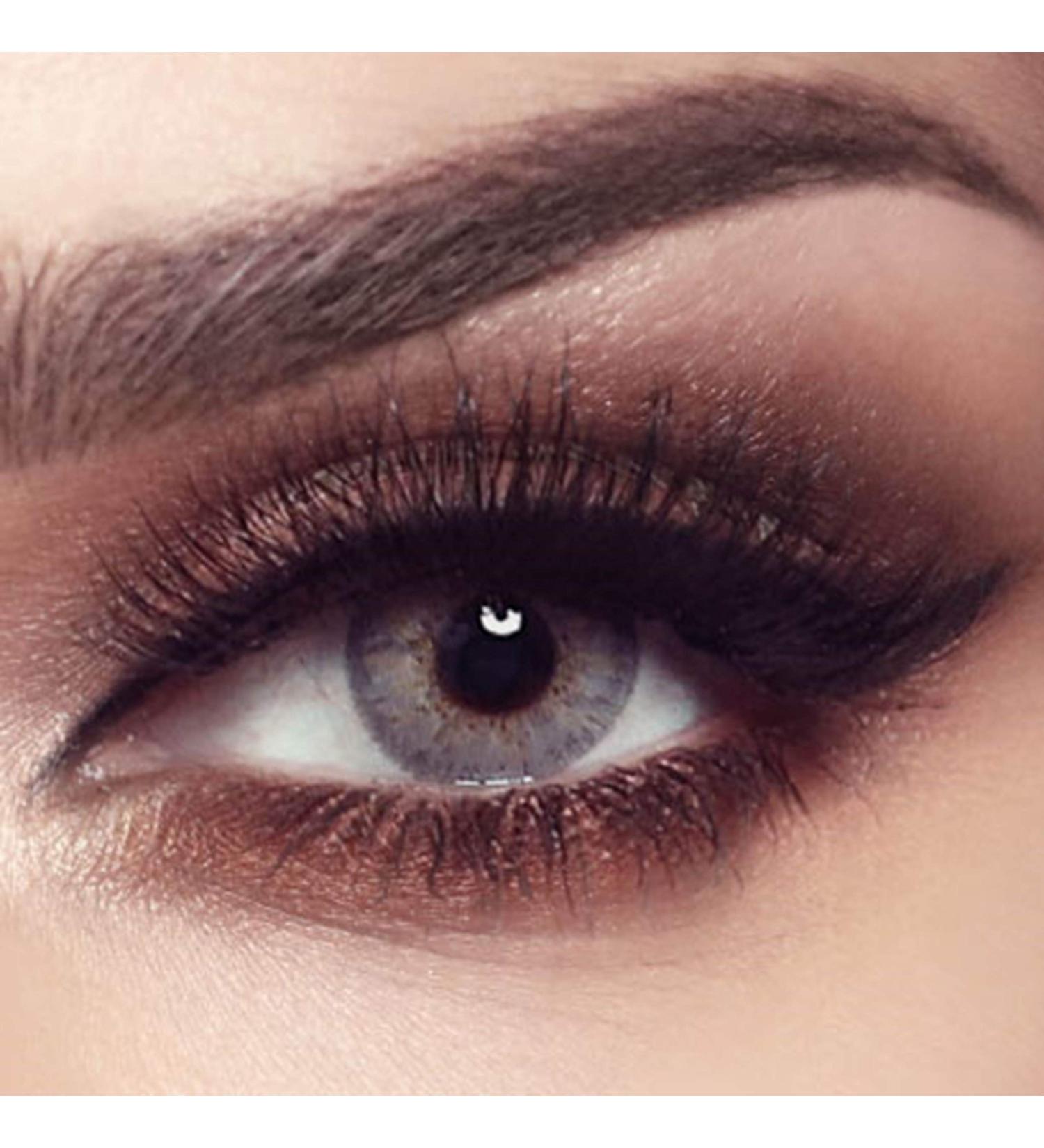 Bella Elite Gray Beige Colored Contact Lenses - Monthly Strong Coverage for Dark Eyes (Dioptre -0.00) - Shop Now! - Buy Online on GoSupps.com