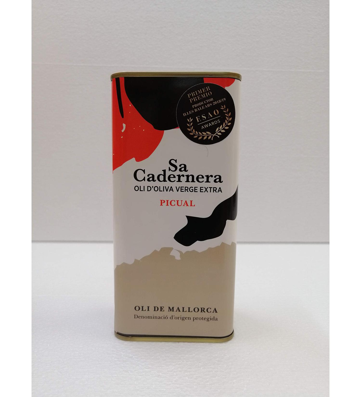 Mallorca Finca Sa Cadernera Picual D.O Oli Extra Virgin Olive Oil 500ml Tin - Buy Online on GoSupps.com