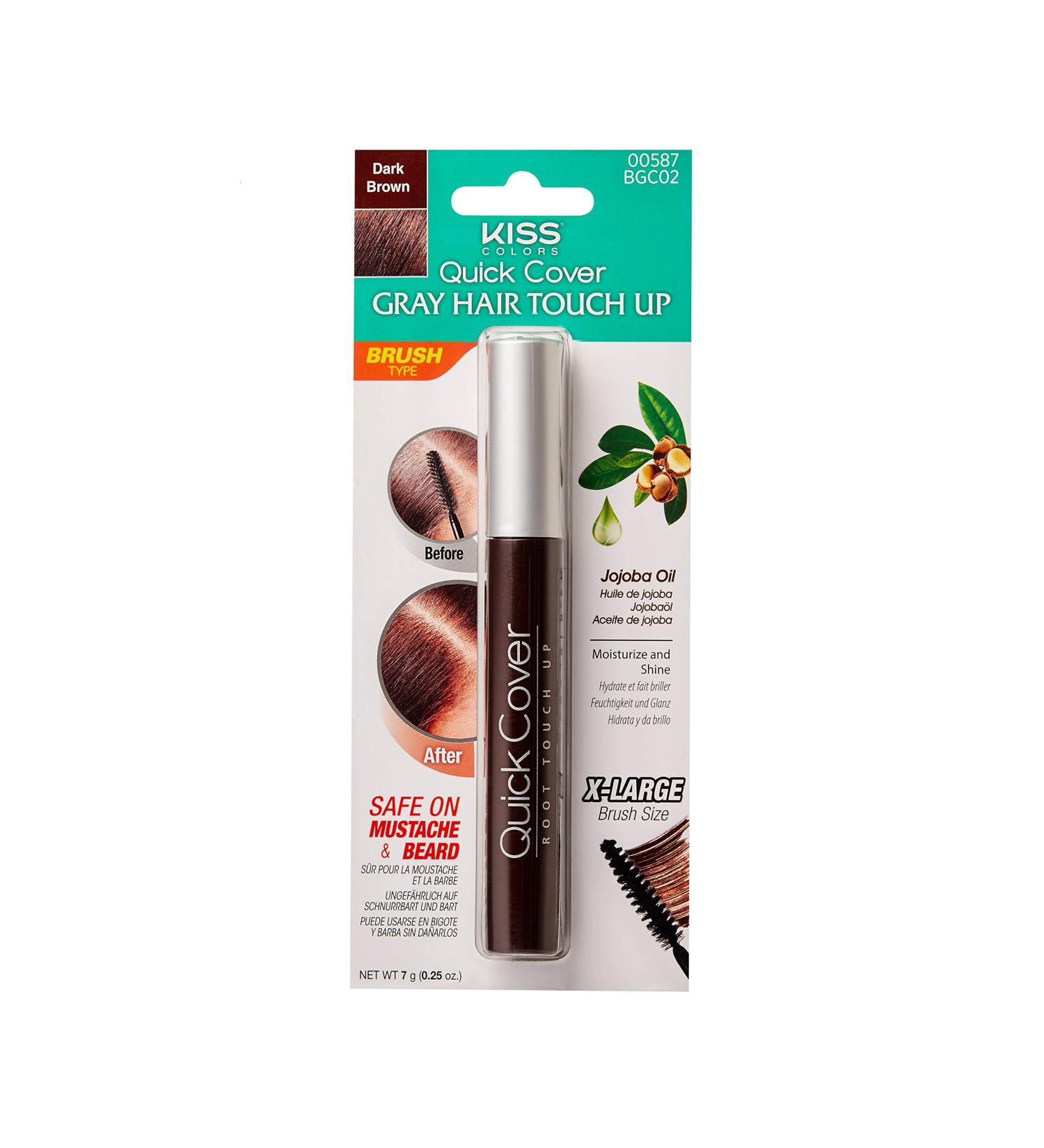 Kiss Quick Cover Gray Hair Touch Up Root Touch Up Moisturize and Shine (Dark Brown) - BGC02 - Buy Online on GoSupps.com
