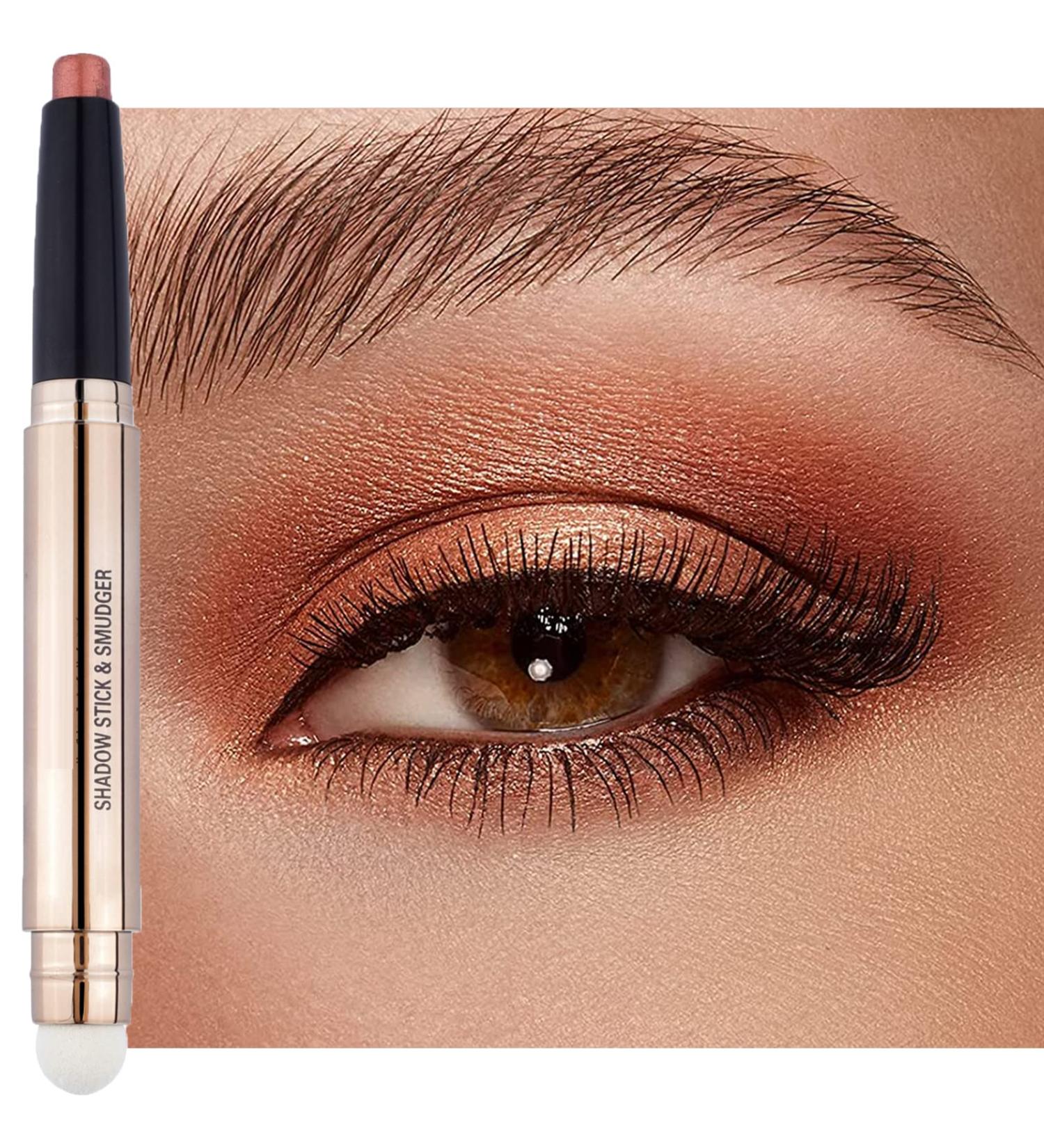 Glitter Metallic Eyeshadow Stick Dual-Ended Highlighting Pen (#05) - Cruelty-Free & High Pigmented for Sensitive Eyes - Buy Online on GoSupps.com