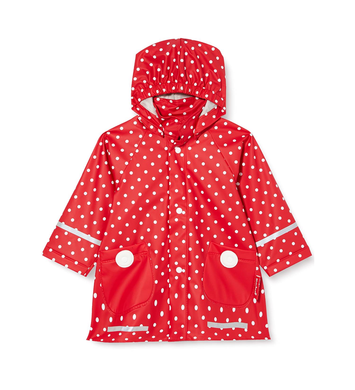 Playshoes Unisex Kid's Red Dots Raincoat - Size 86 | Windproof & Waterproof - Buy Online on GoSupps.com