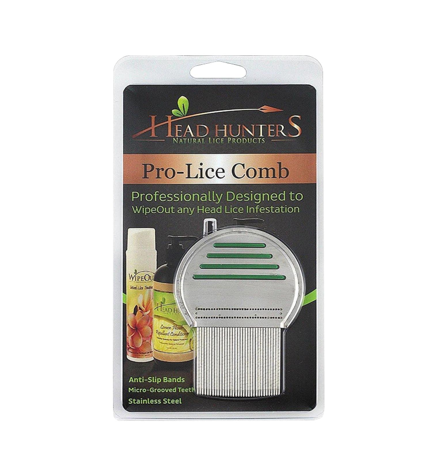 Head Hunters Naturals Pro Lice Comb - Professional Nit and Lice Removal for Kids and Adults - Buy Online on GoSupps.com
