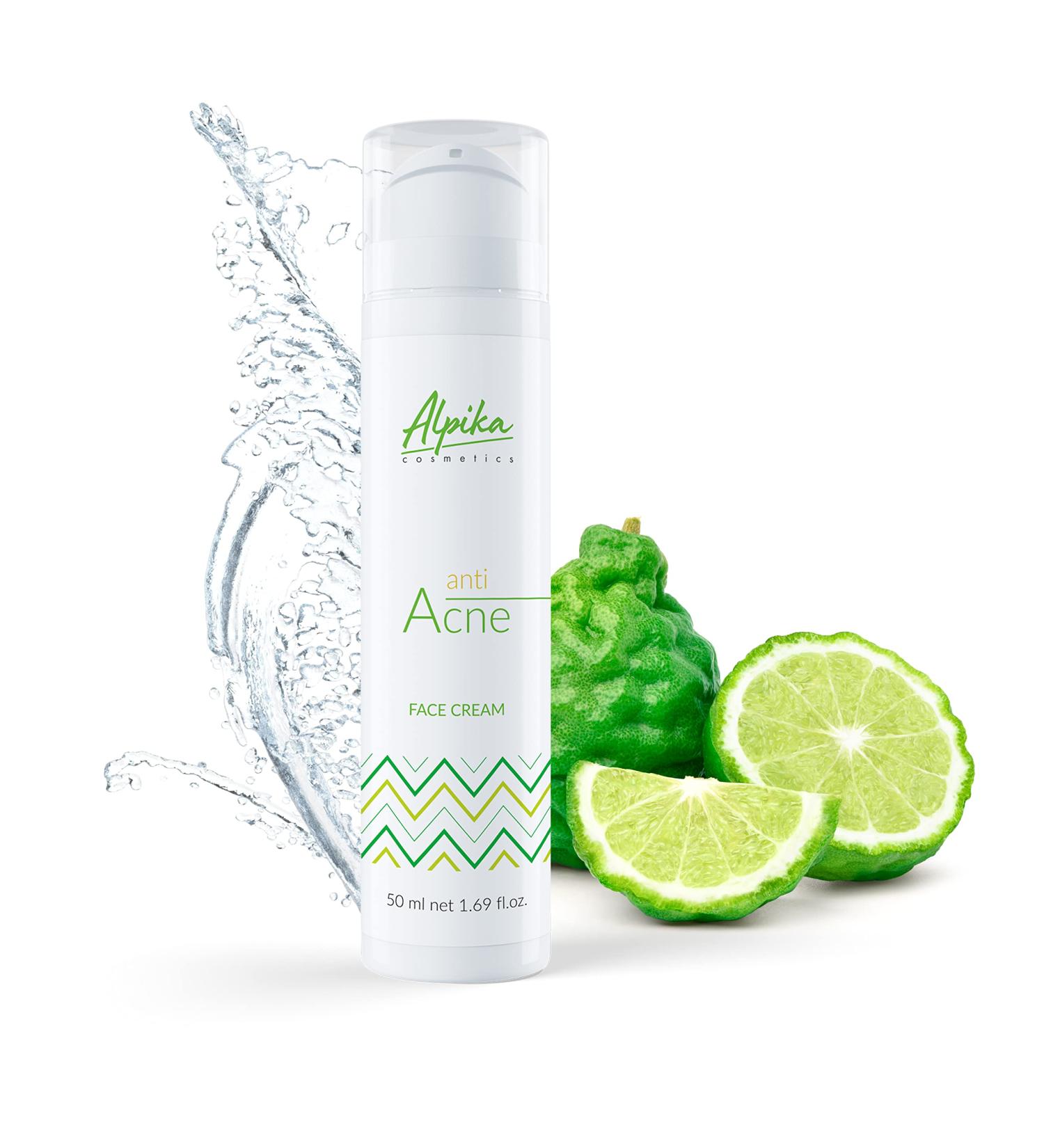 Alpika Ltd Alpika Cream Anti Acne Organic Face Cream for All Skin Types Anti Acne Cream with 99 Natural Ingredients AntiRedness Cream for Face Natural AntiInflammation Cream 50 ml - Buy Online on GoSupps.com