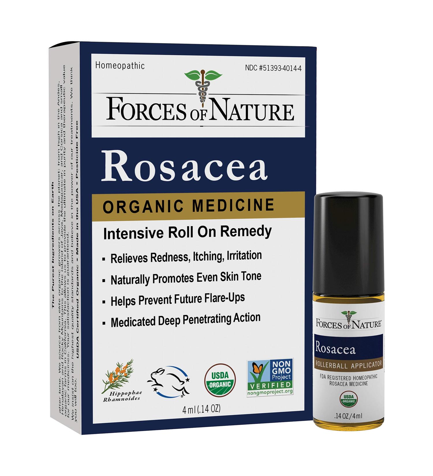Natural Rosacea Control Serum - Fast Acting Relief for Redness, Pimples & Irritation (4ml) - Non-GMO & Chemical-Free - Buy Online on GoSupps.com