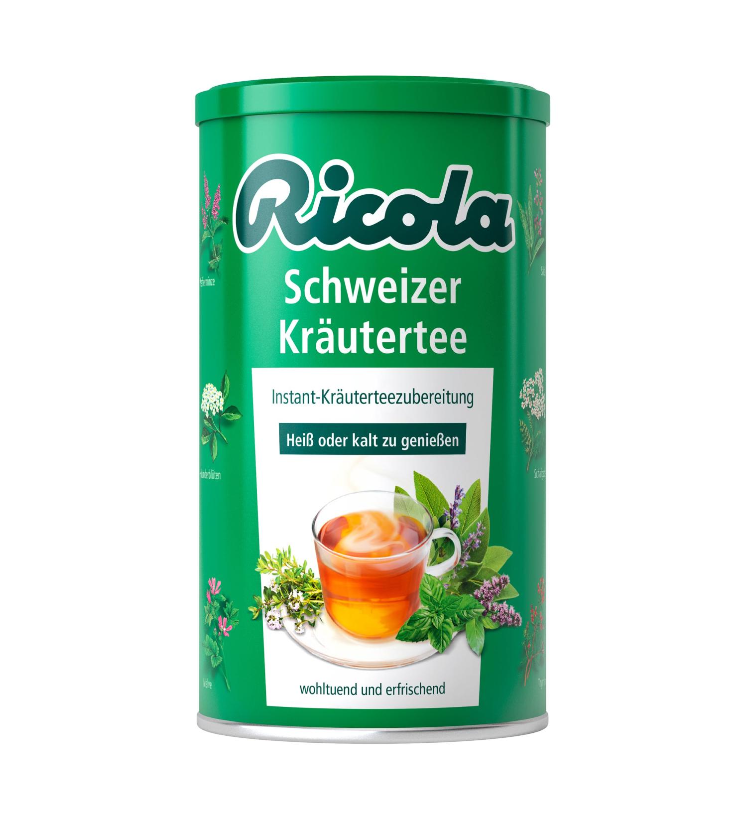 Ricola Swiss Herbal Tea | 200g Instant Tea with 13 Mountain Herbs | Vegan Iced & Warm Tea | International Shipping - Buy Online on GoSupps.com