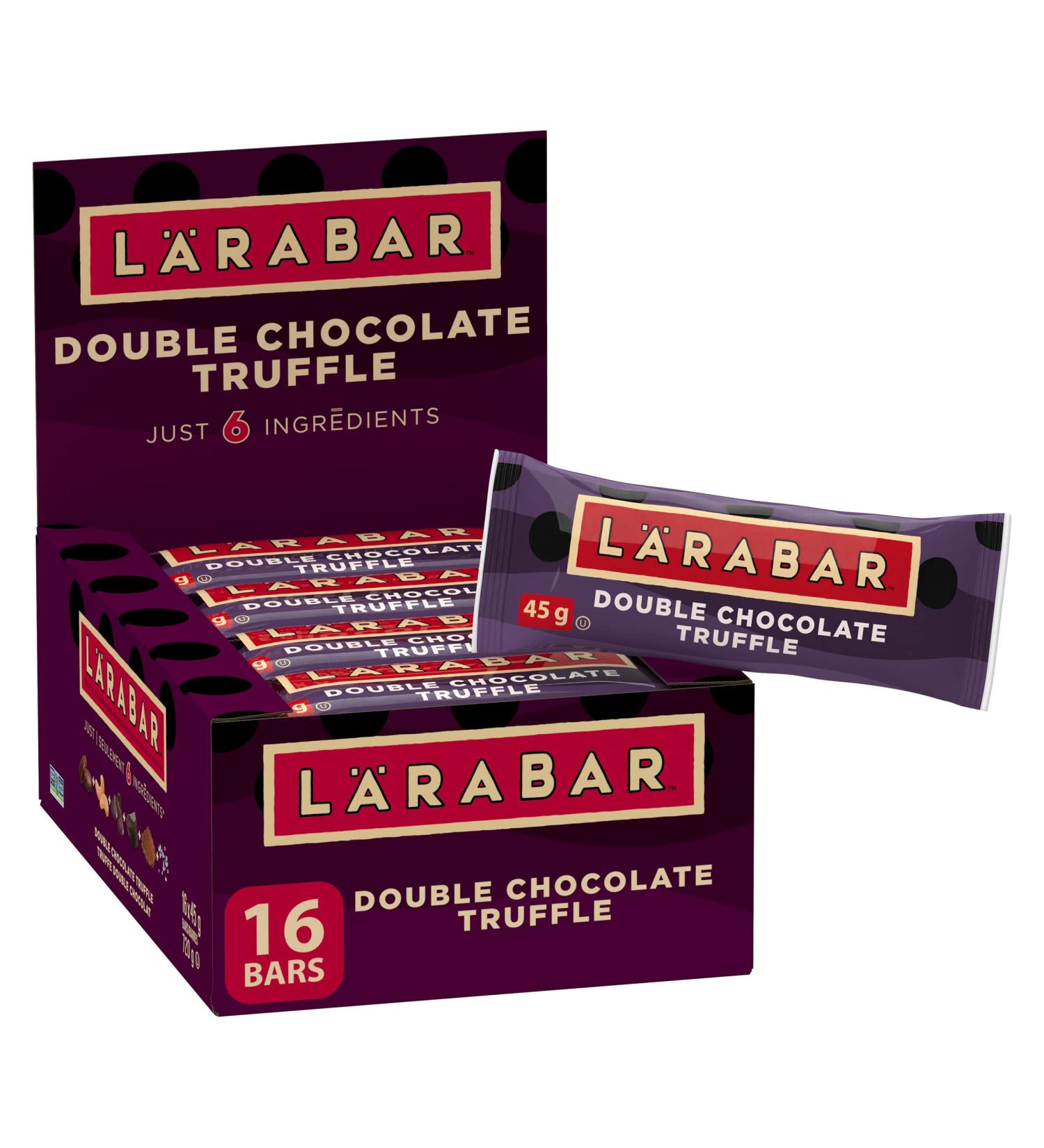 L RABAR Double Chocolate Truffle Fruit and Nut Energy Bar Pack of 16 Bars Gluten Free Vegan Family Pack Snack Bars - Buy Online on GoSupps.com