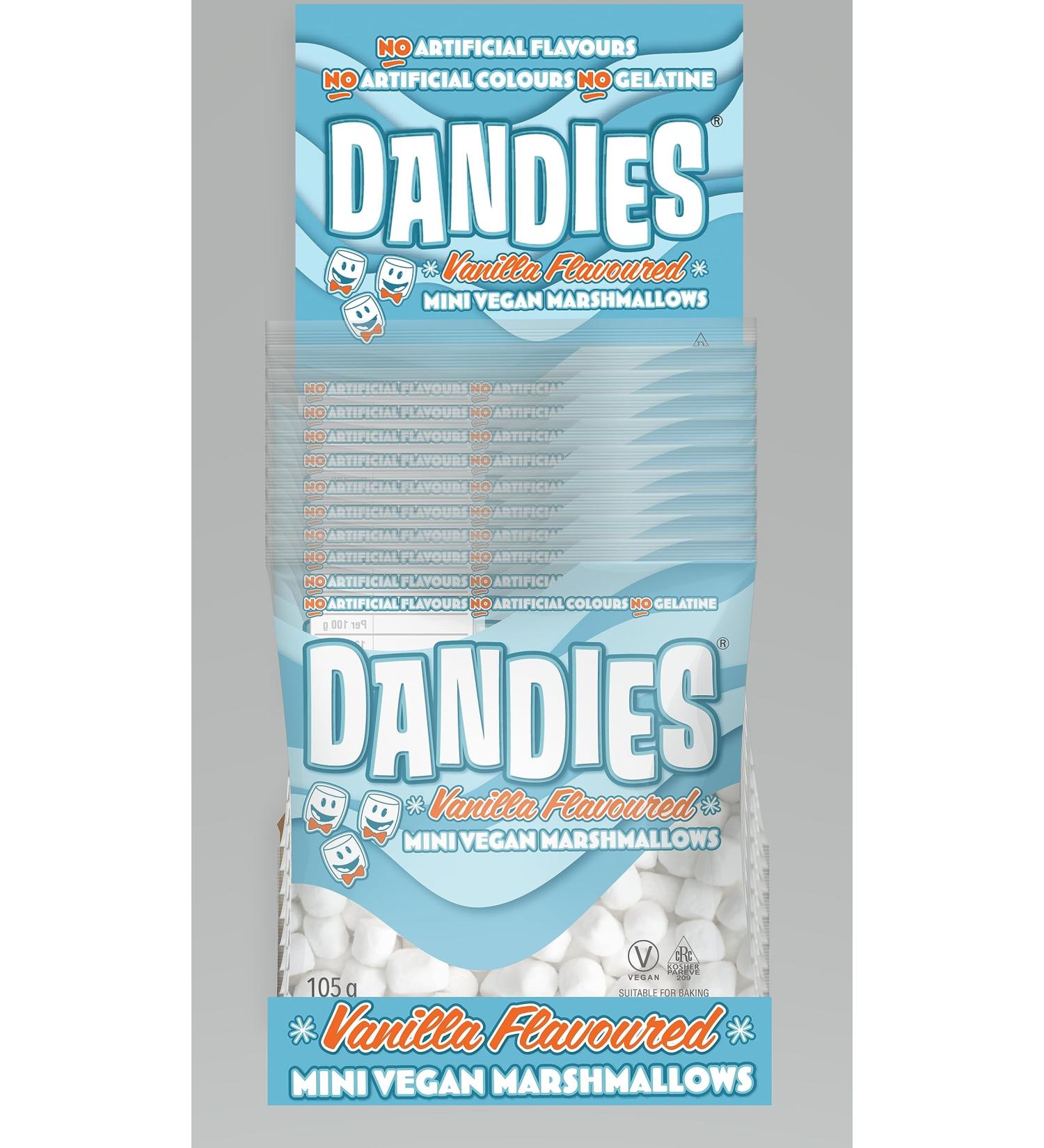 Dandies - Vanilla Flavoured Mini Vegan Marshmallows 20 x 105g