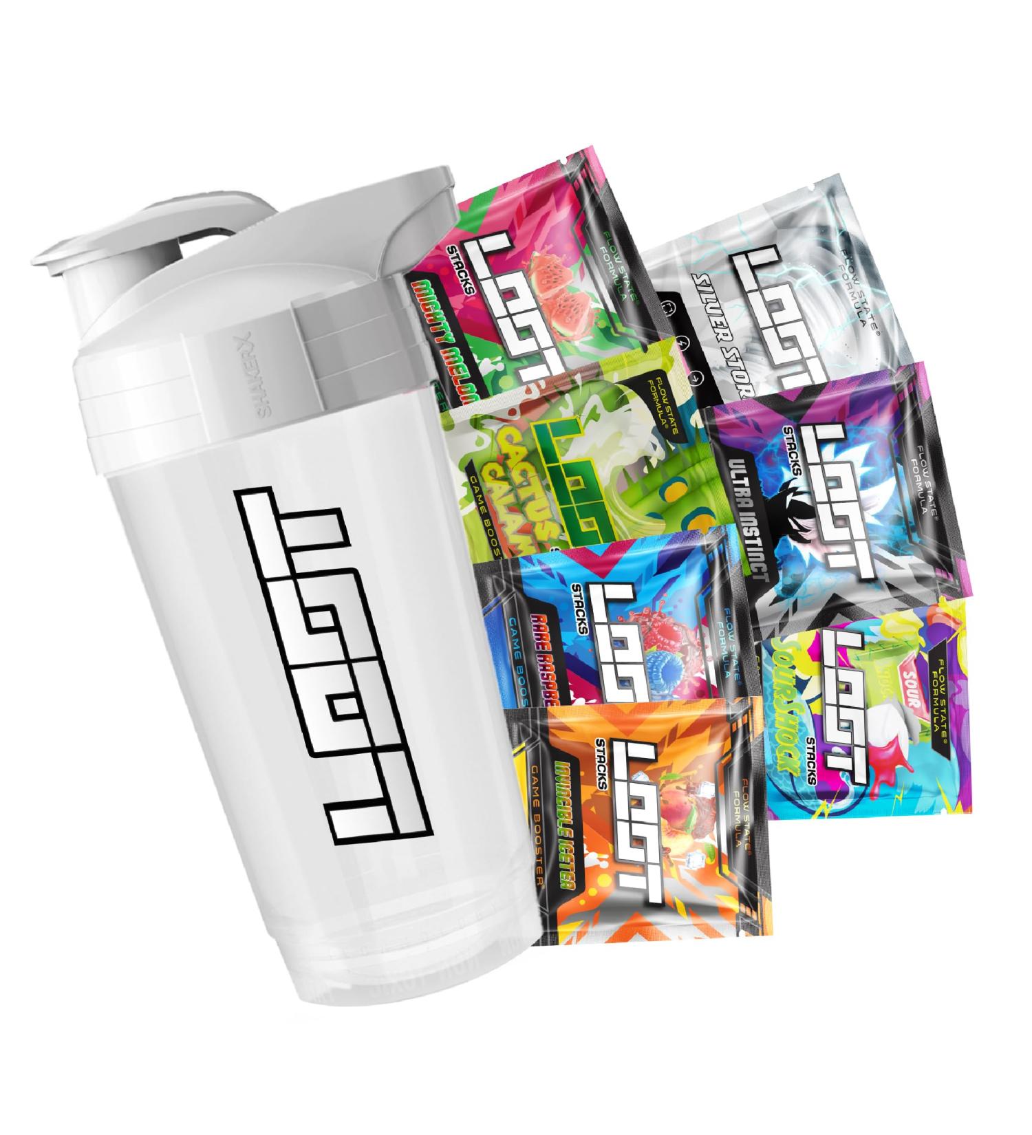 Loot Shaker - 7 Game Booster Stacks | Energy Drink with 200mg Caffeine & Taurine | Gaming Drink for Concentration Endurance & Responsiveness - International Shipping - Buy Online on GoSupps.com