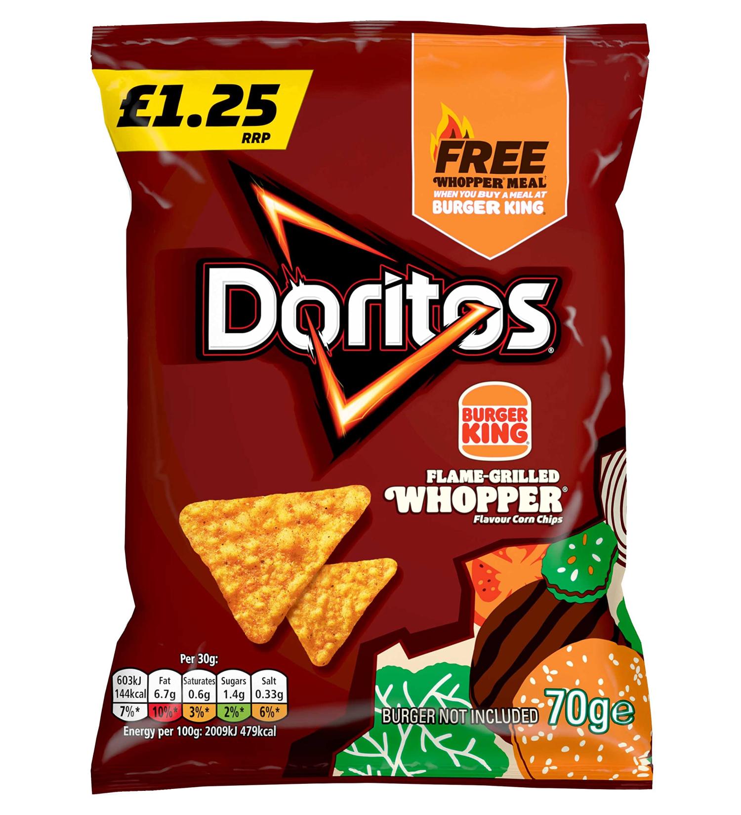 Doritos Burger King Flame Grilled Whopper 15 x 70g