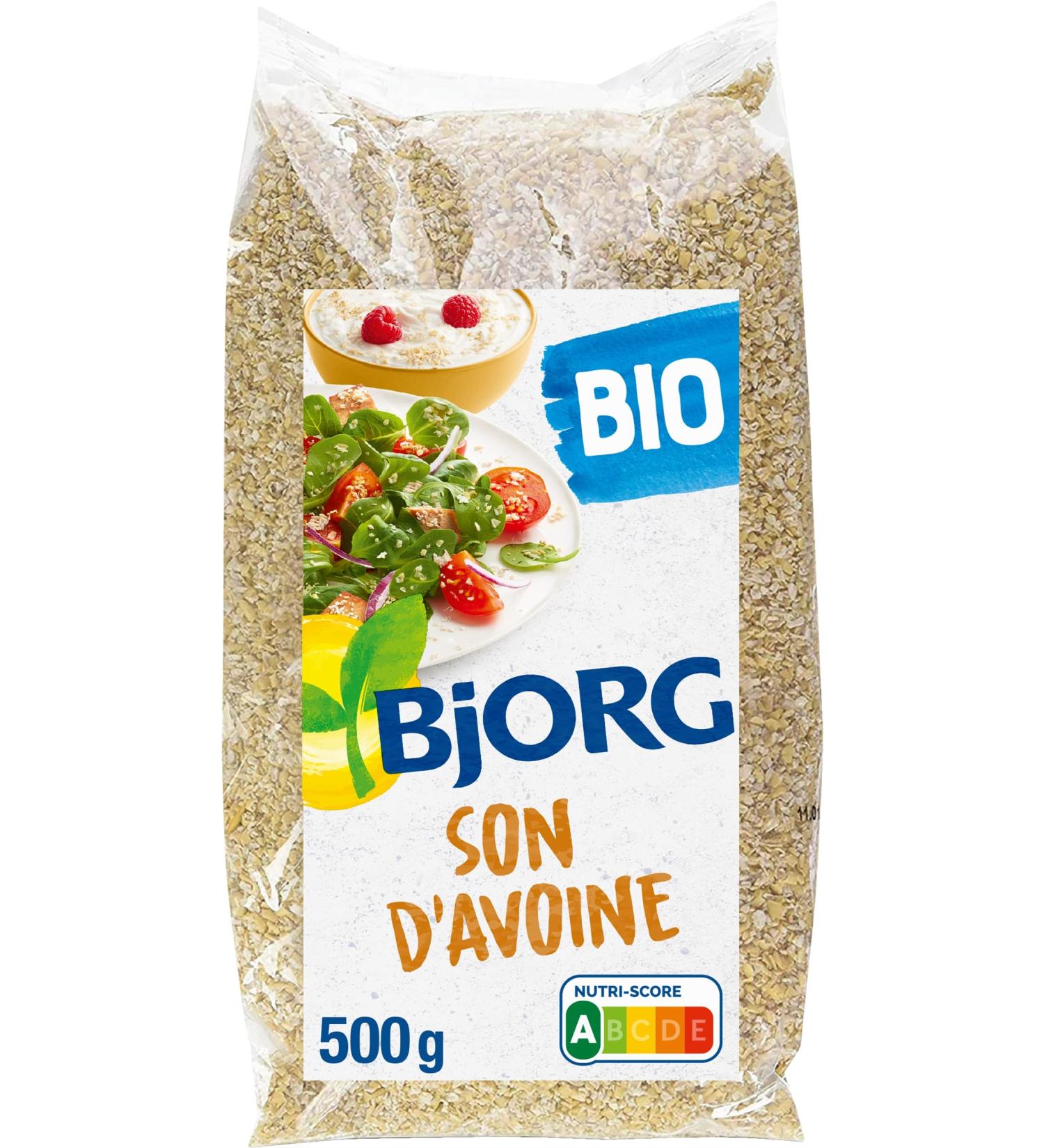 BJORG - Organic Oat Bran - High in Fiber - Protein Source - 500g - Buy Online on GoSupps.com